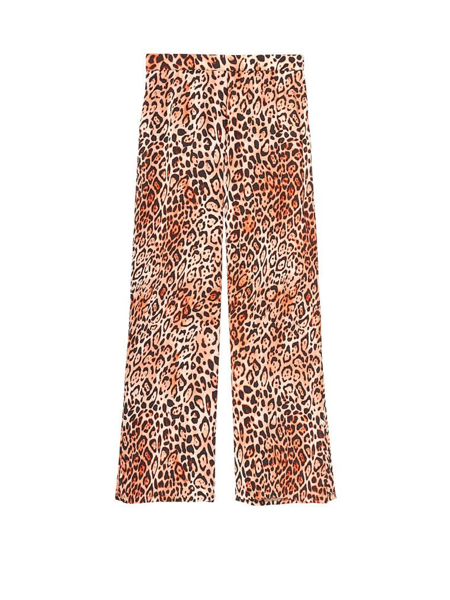 Natural Leopard Cayman Wideleg Pant - Image 2 of 3