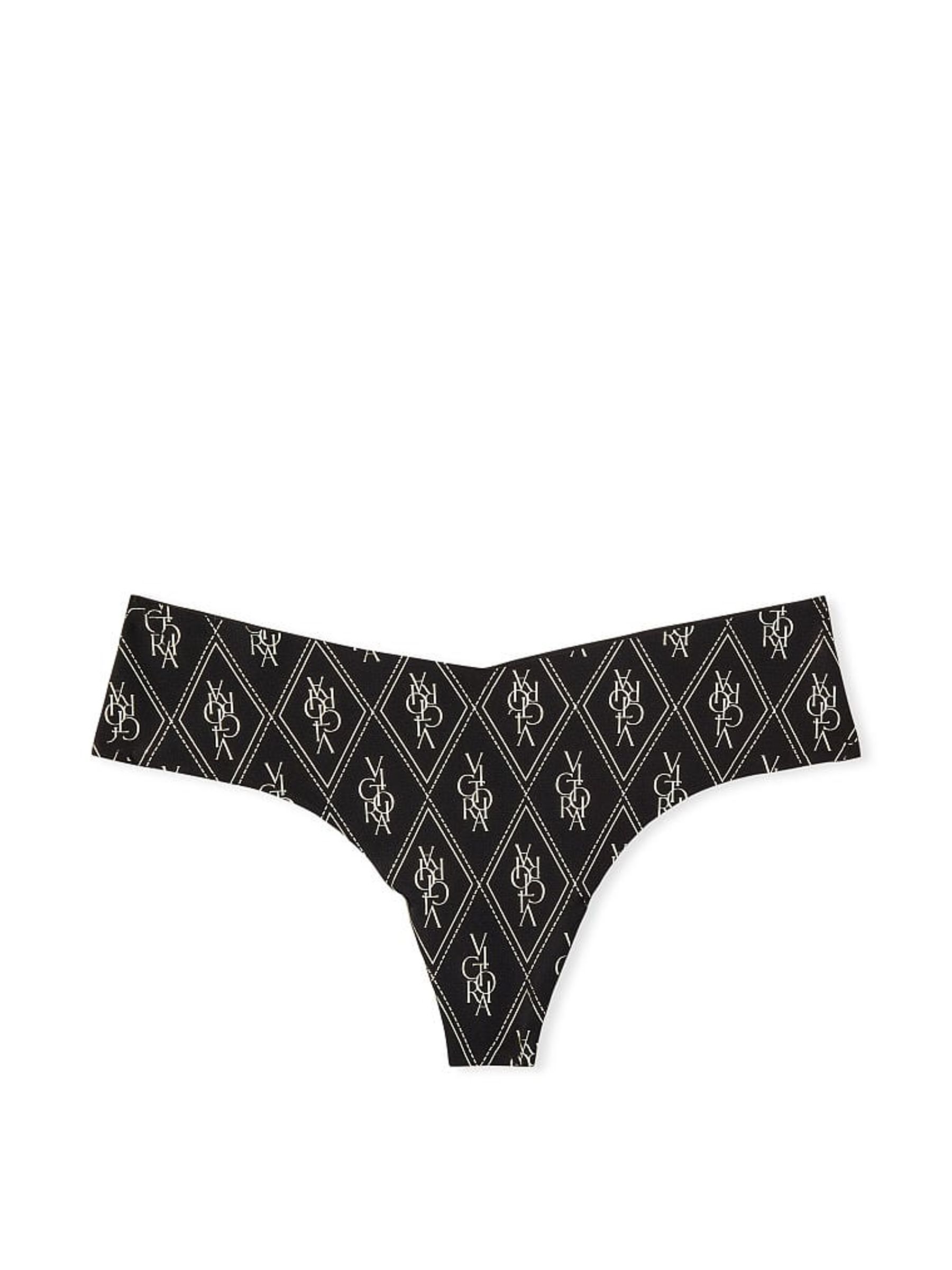 Noir Navy Blue Cotton Thong Knickers - Image 3 of 3