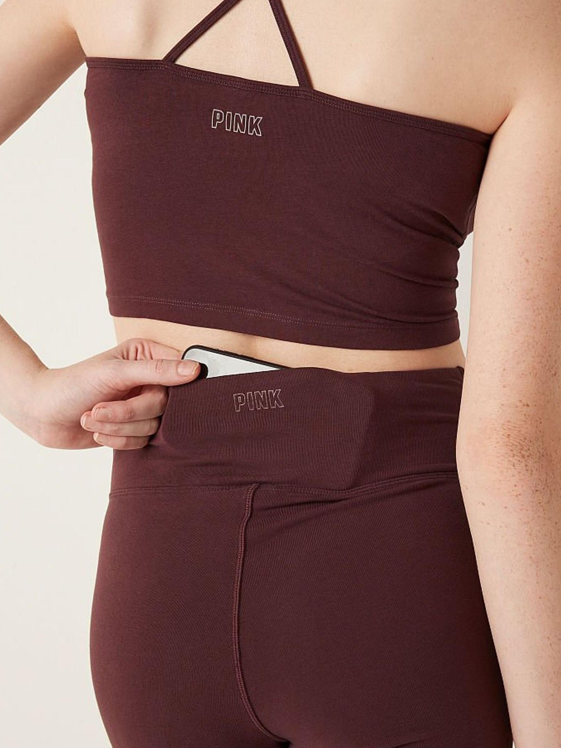 Burnt Umber Wash Cotton High Waist Ankle V Crossover Flare - Image 3 of 4