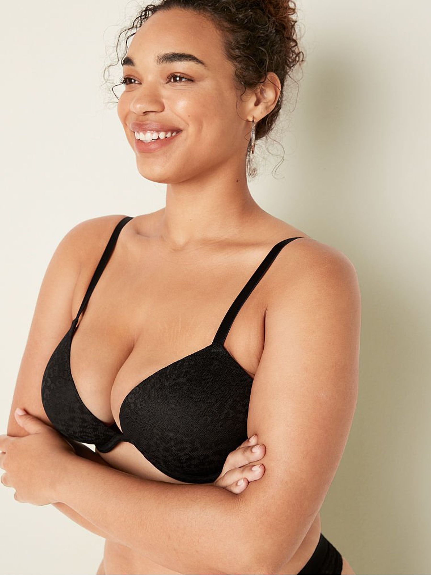 Pure Black Super Push Up T-Shirt Bra - Image 3 of 3