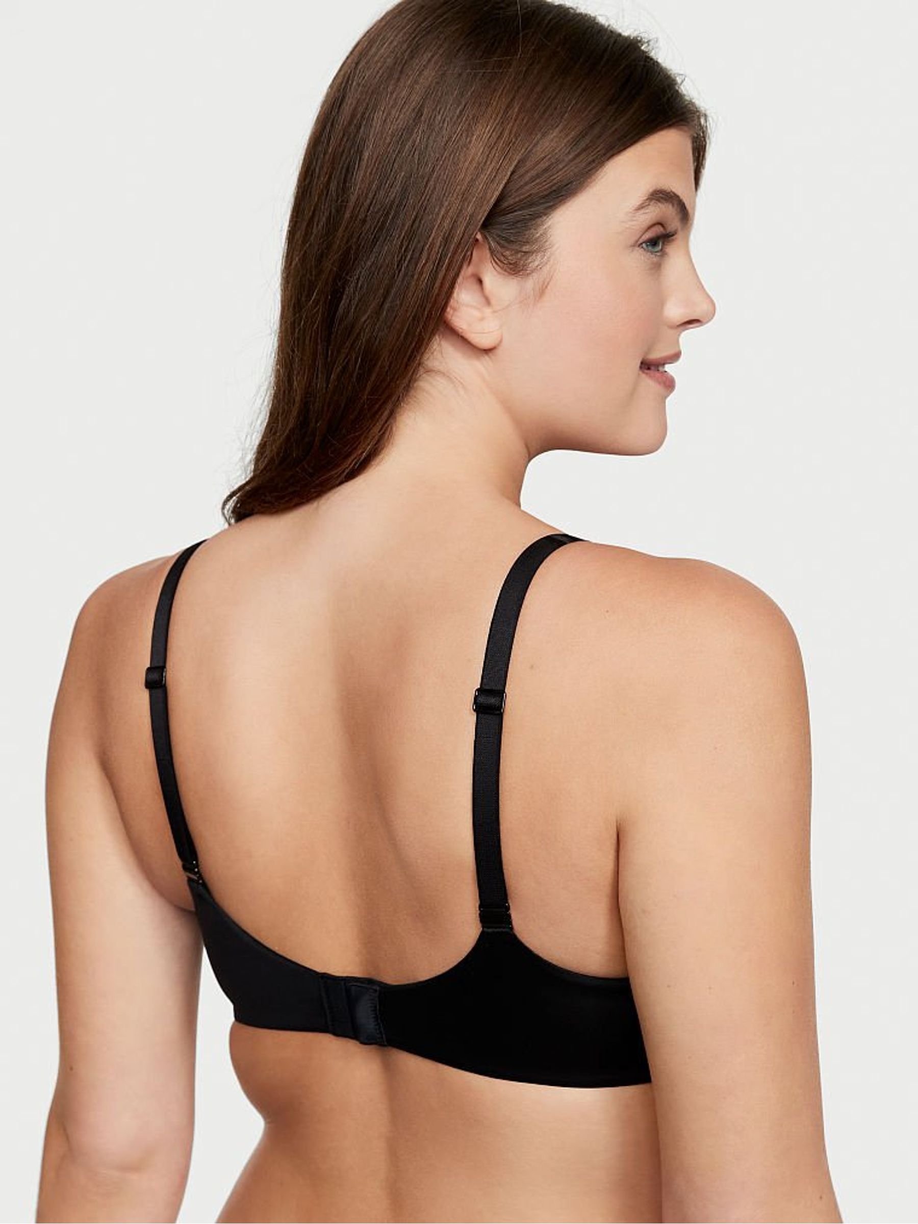 Black Smooth Lightly Lined Full Cup Bra - Image 2 of 3