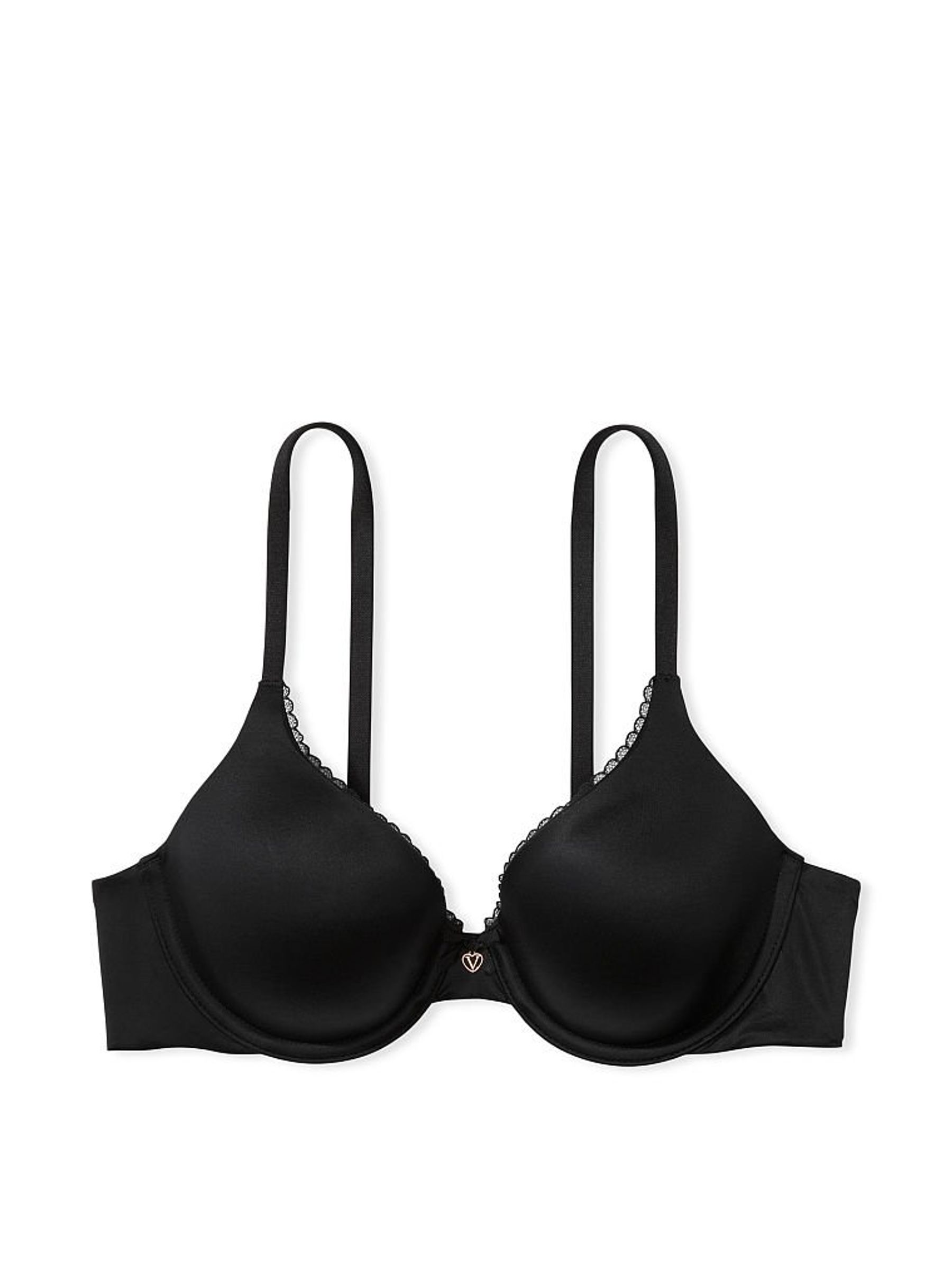 Black Smooth Lightly Lined Full Cup Bra - Image 3 of 3
