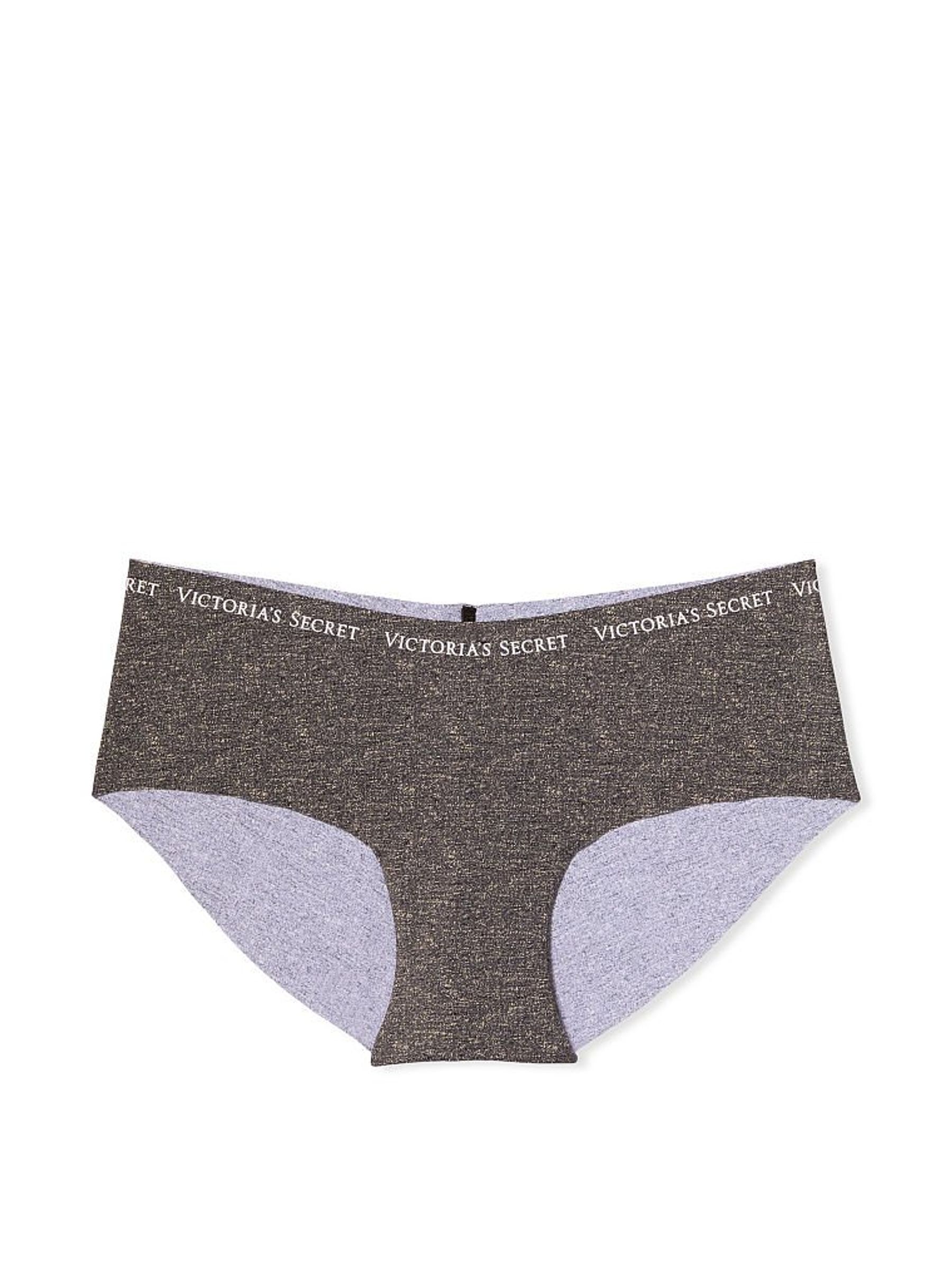 Black Marl Hipster No-Show Knickers - Image 3 of 3