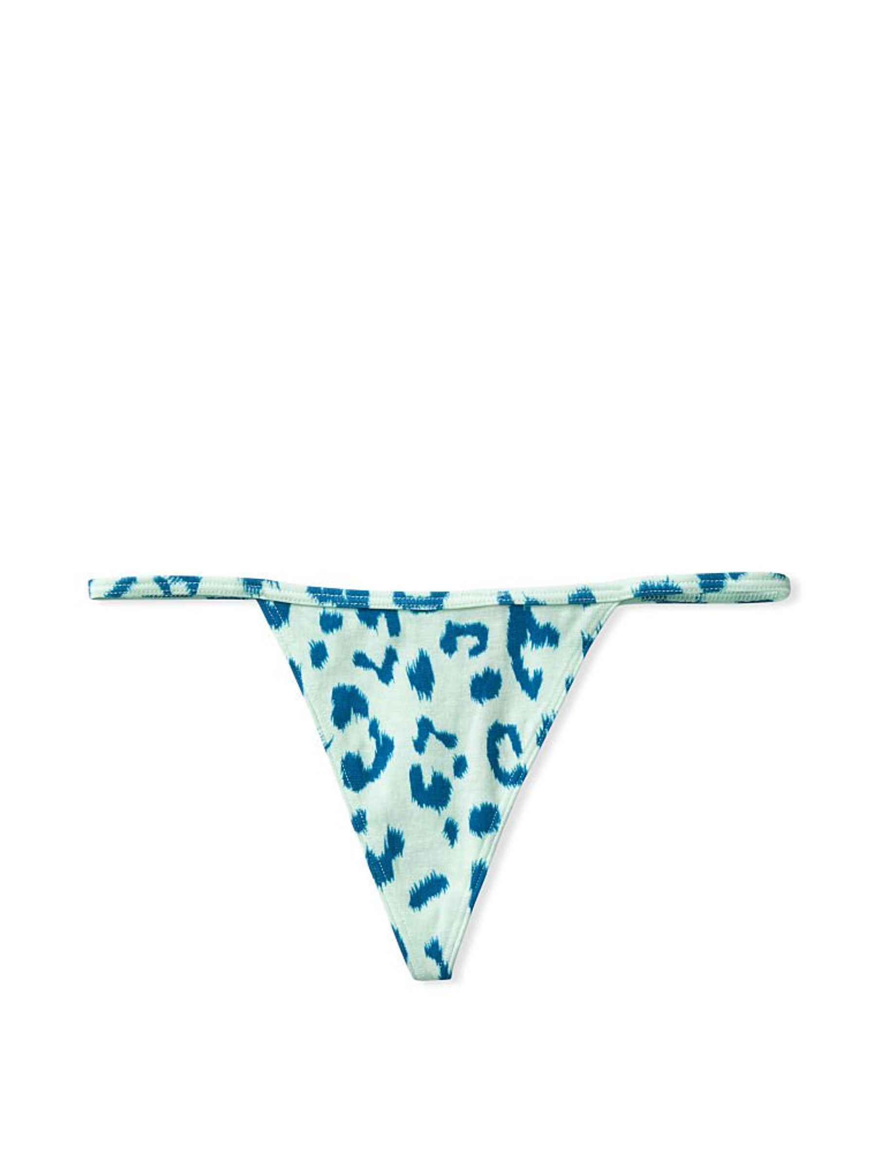 Misty Jade Cheetah Stretch Cotton G String Panty - Image 3 of 4