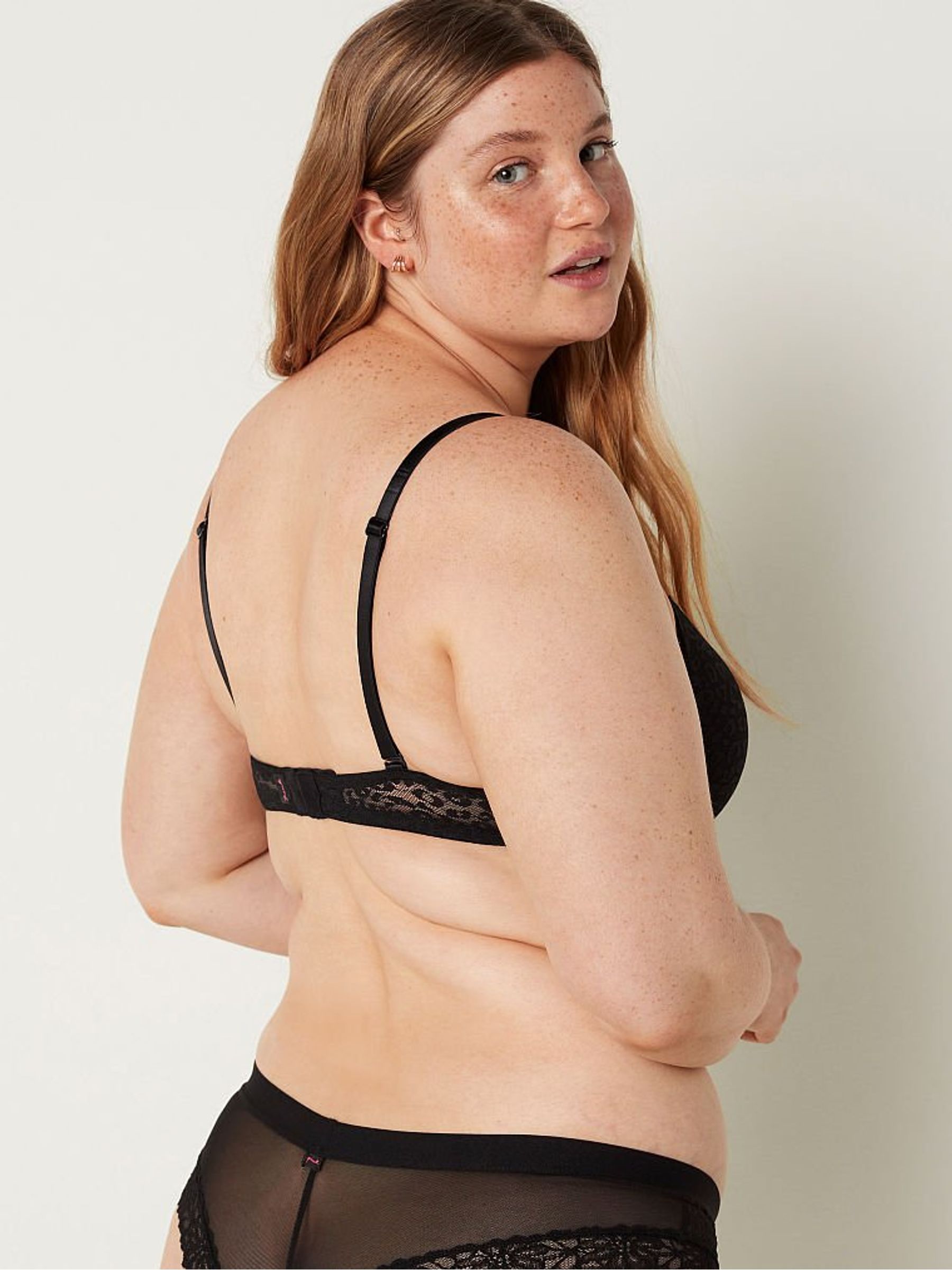 Pure Black Lace Lightly Lined T-Shirt Bra - Image 2 of 3