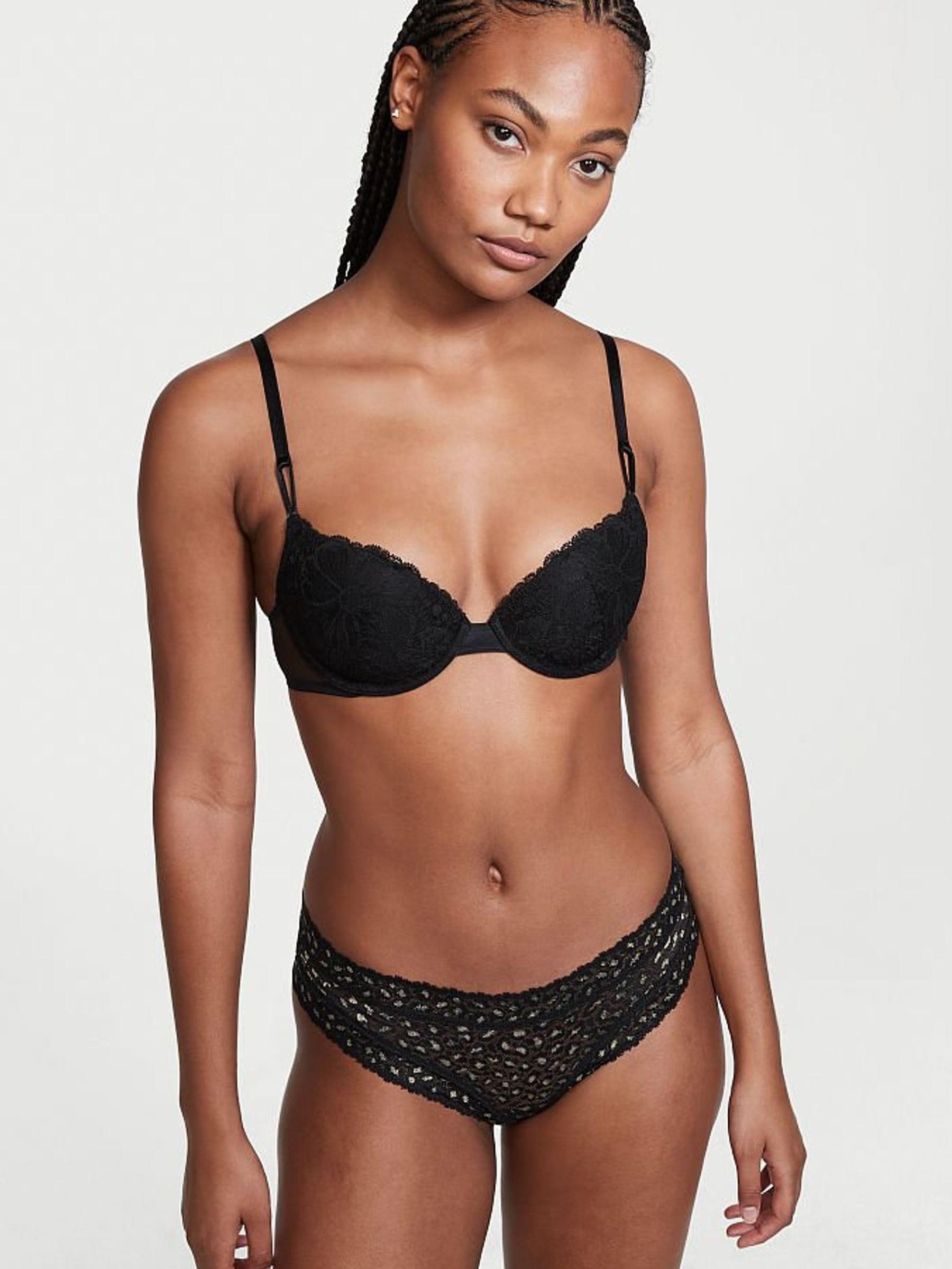 Black Lace Cheeky Panty - Image 1 of 3