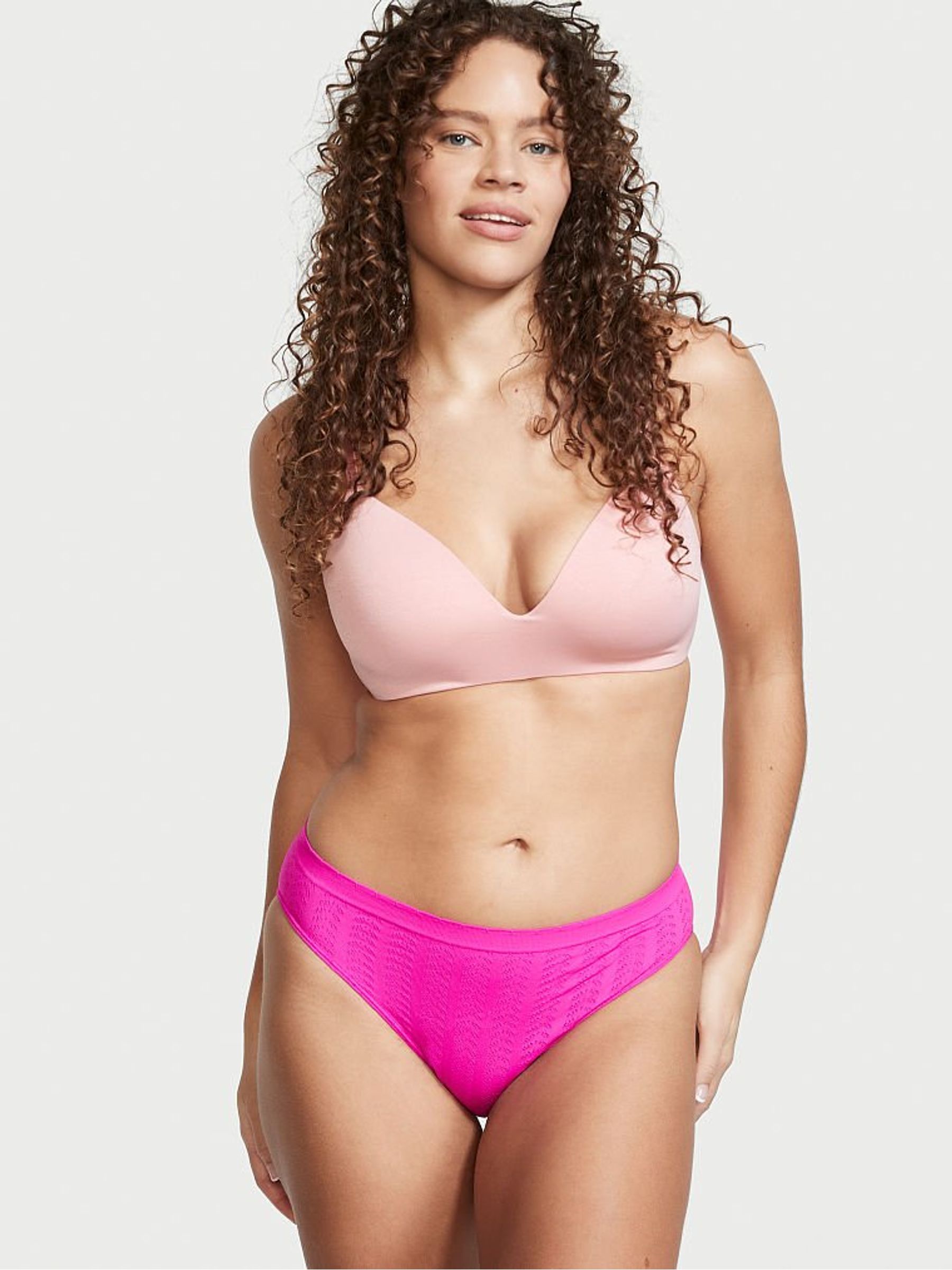 Bali Orchid Pink Seamless Textured Bikini Knickers - Image 1 of 4