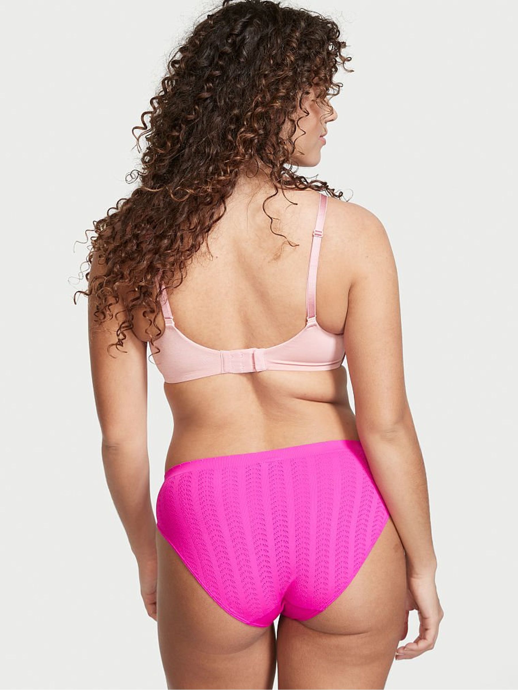 Bali Orchid Pink Seamless Textured Bikini Knickers - Image 2 of 4