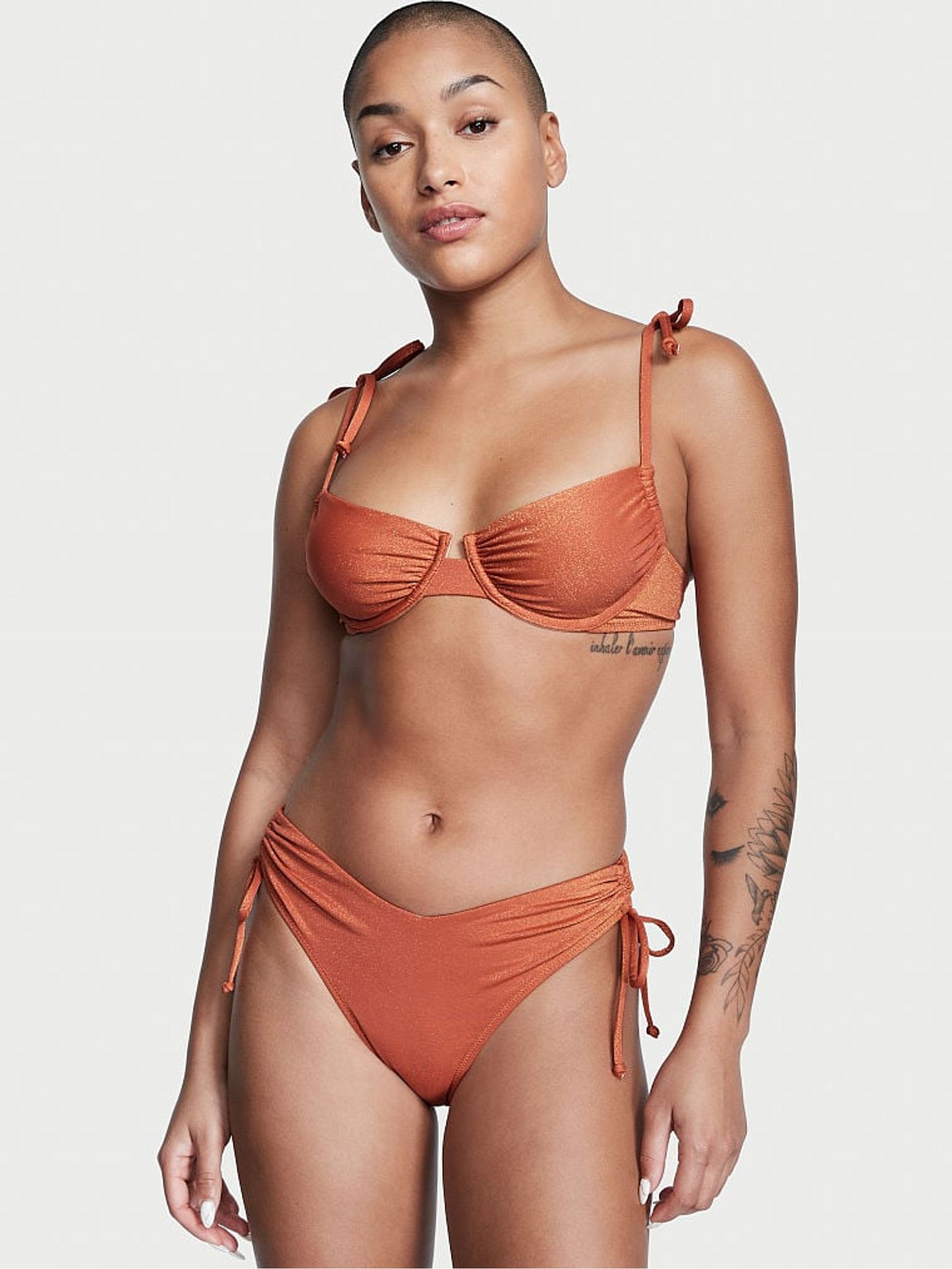 Brown Ginger Glaze Wired Bikini Top - Image 1 of 4