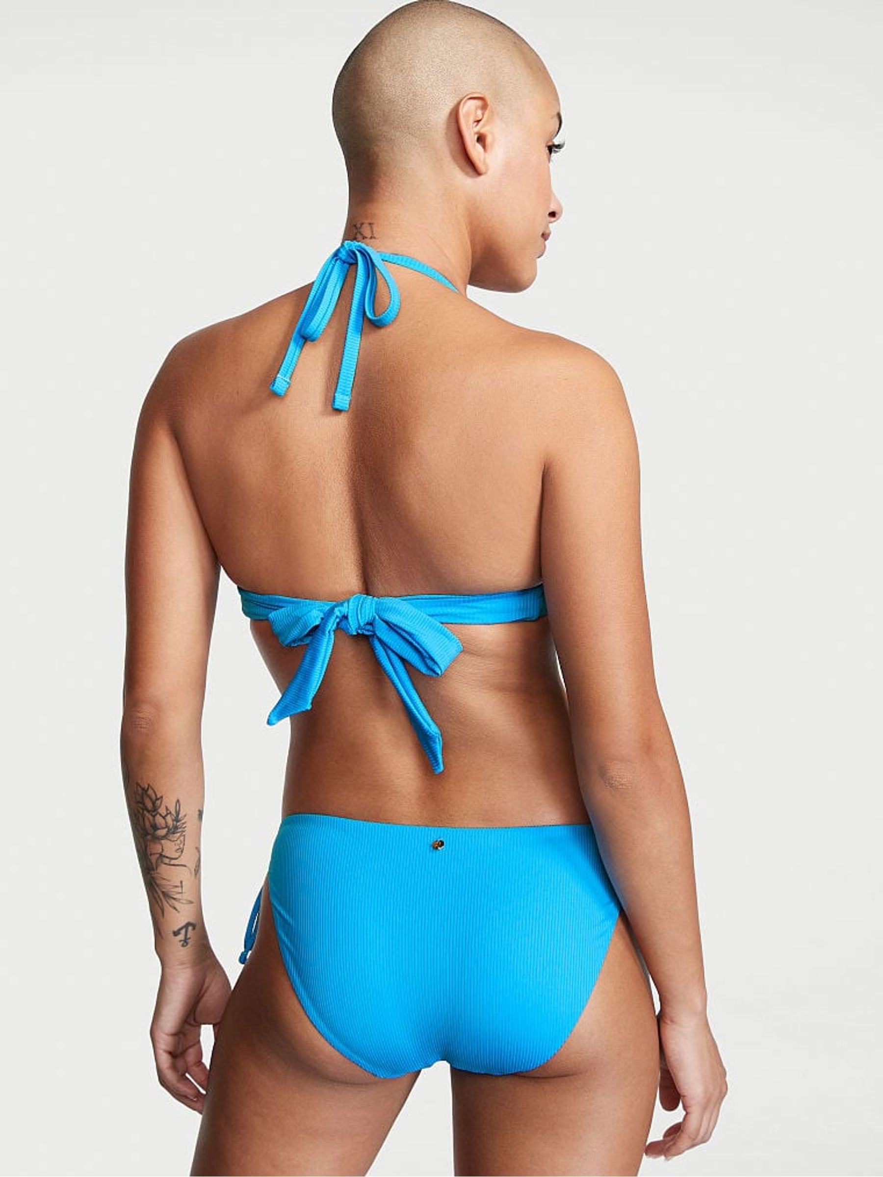 Capri Blue Halter Swim Bikini Top - Image 2 of 4