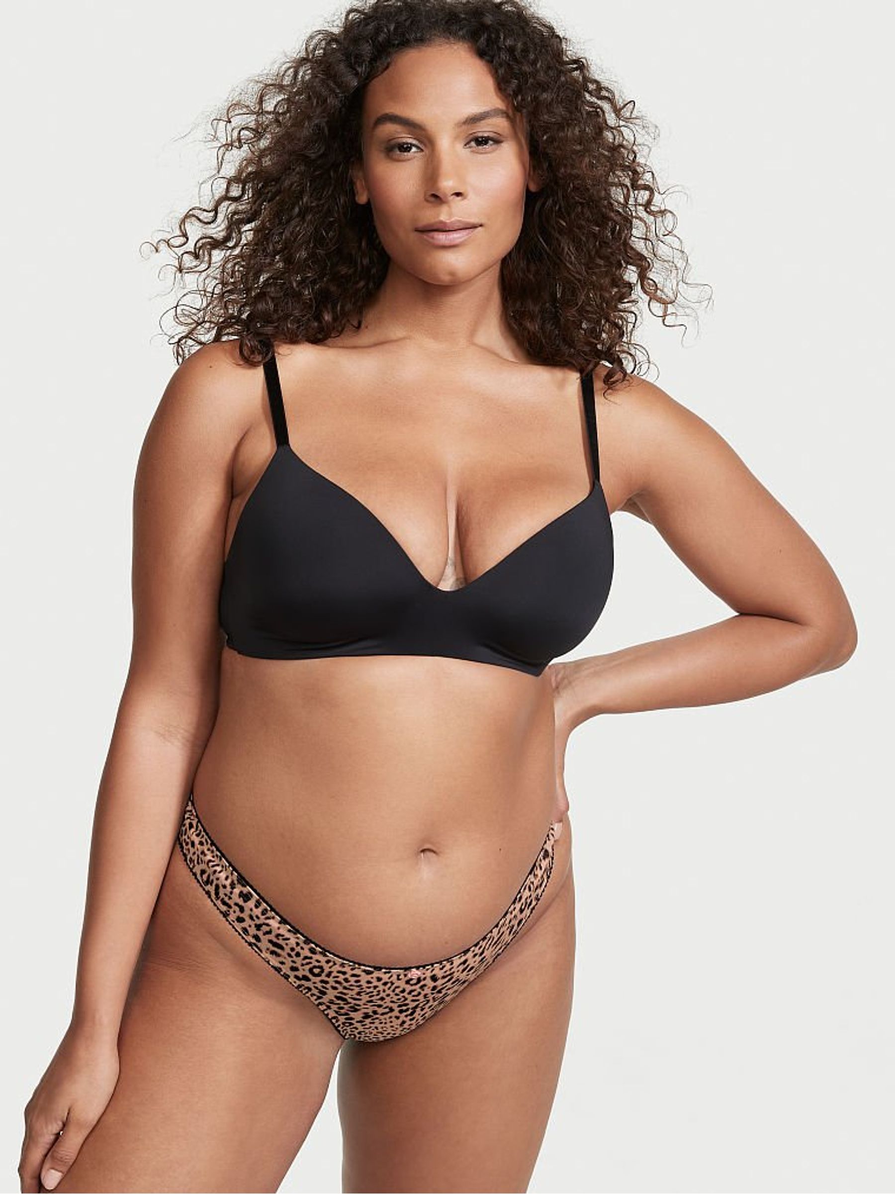 Leopard Love Cotton Thong Knickers - Image 1 of 3