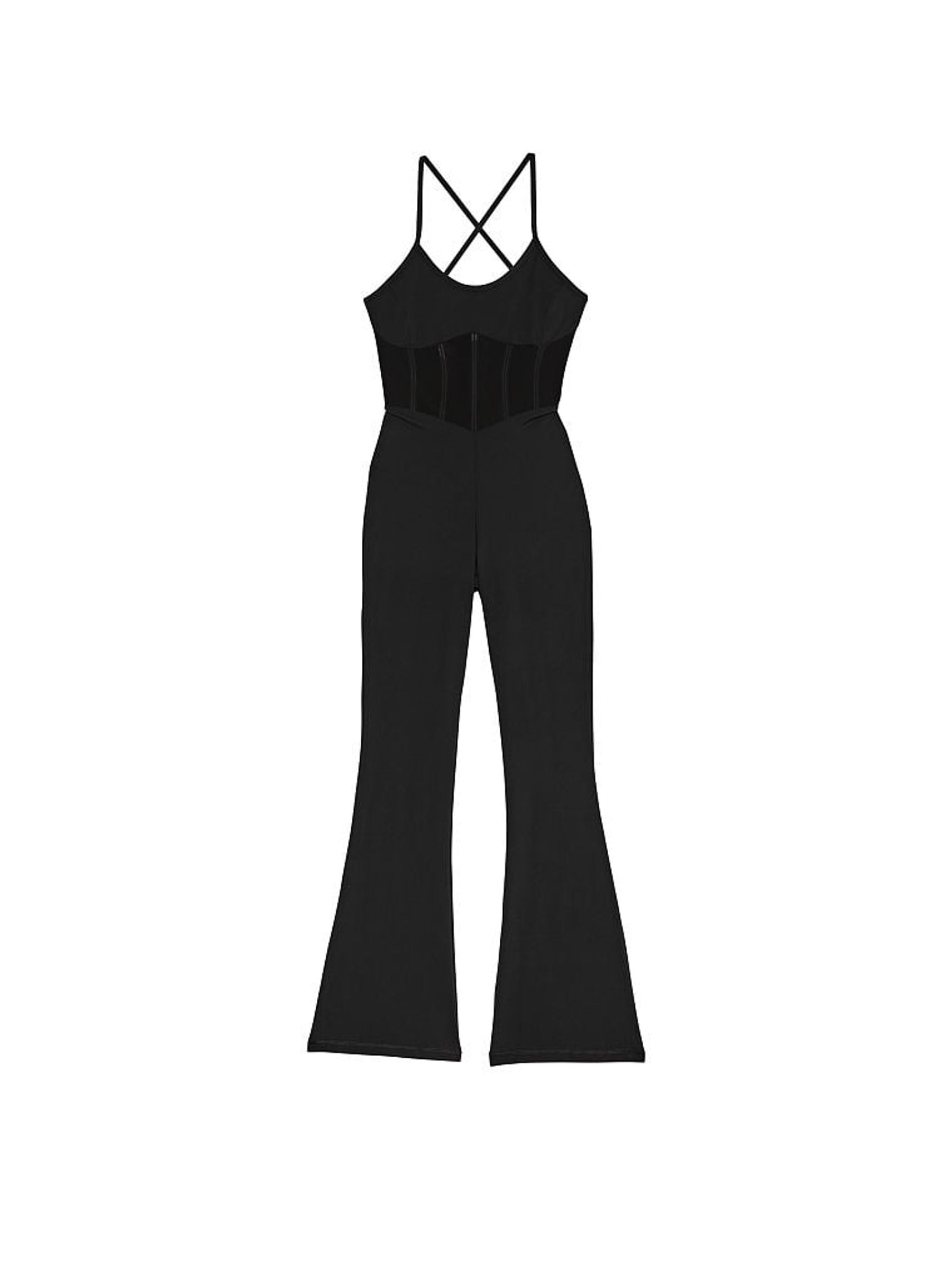 Black Cloud Flared Jumpsuit - Image 3 of 3