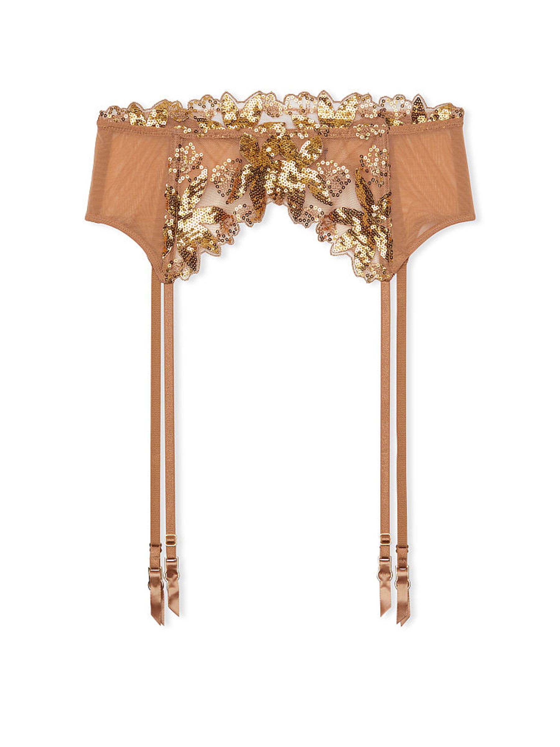 Gold Embroidered Suspenders - Image 1 of 2