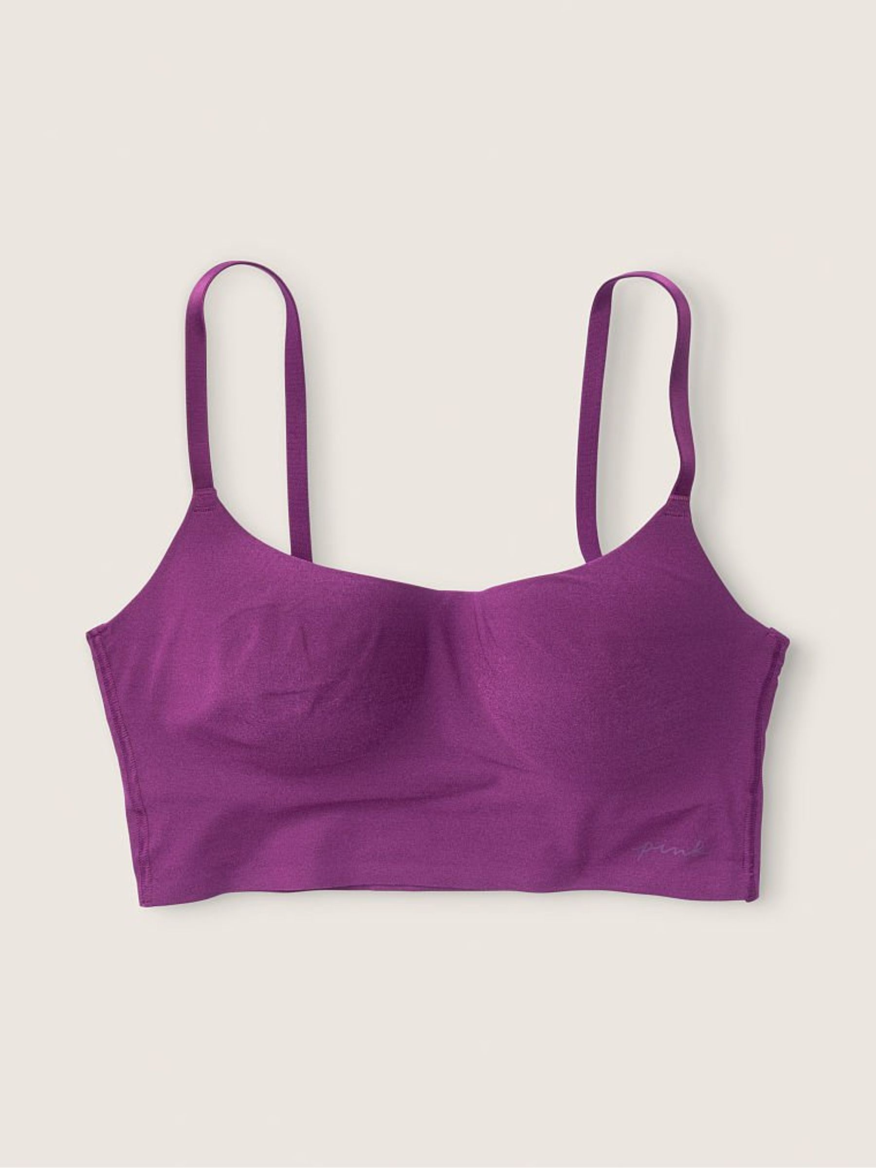 Virtual Violet Purple Smooth Lightly Lined Bralette - Image 4 of 4