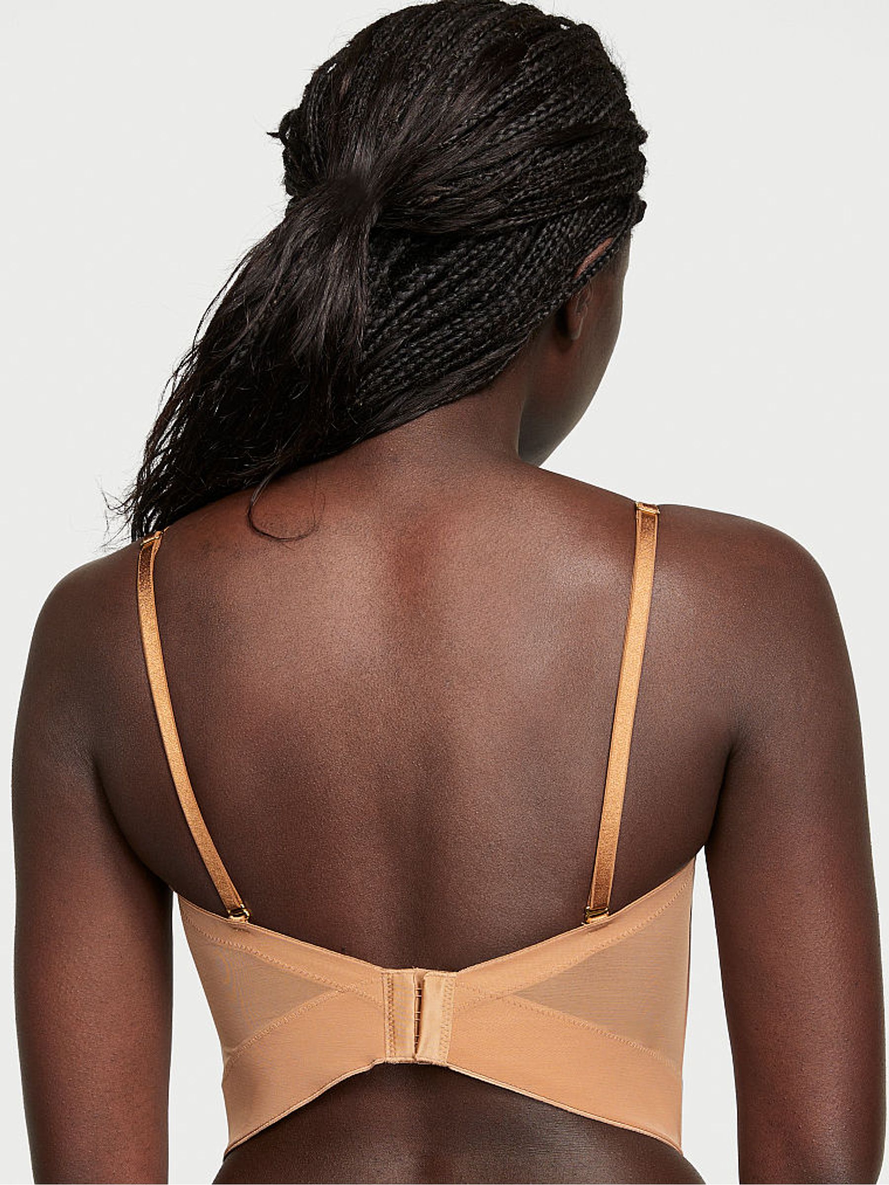 Gold Sequin Floral Embroidered Corset Bra Top - Image 2 of 4