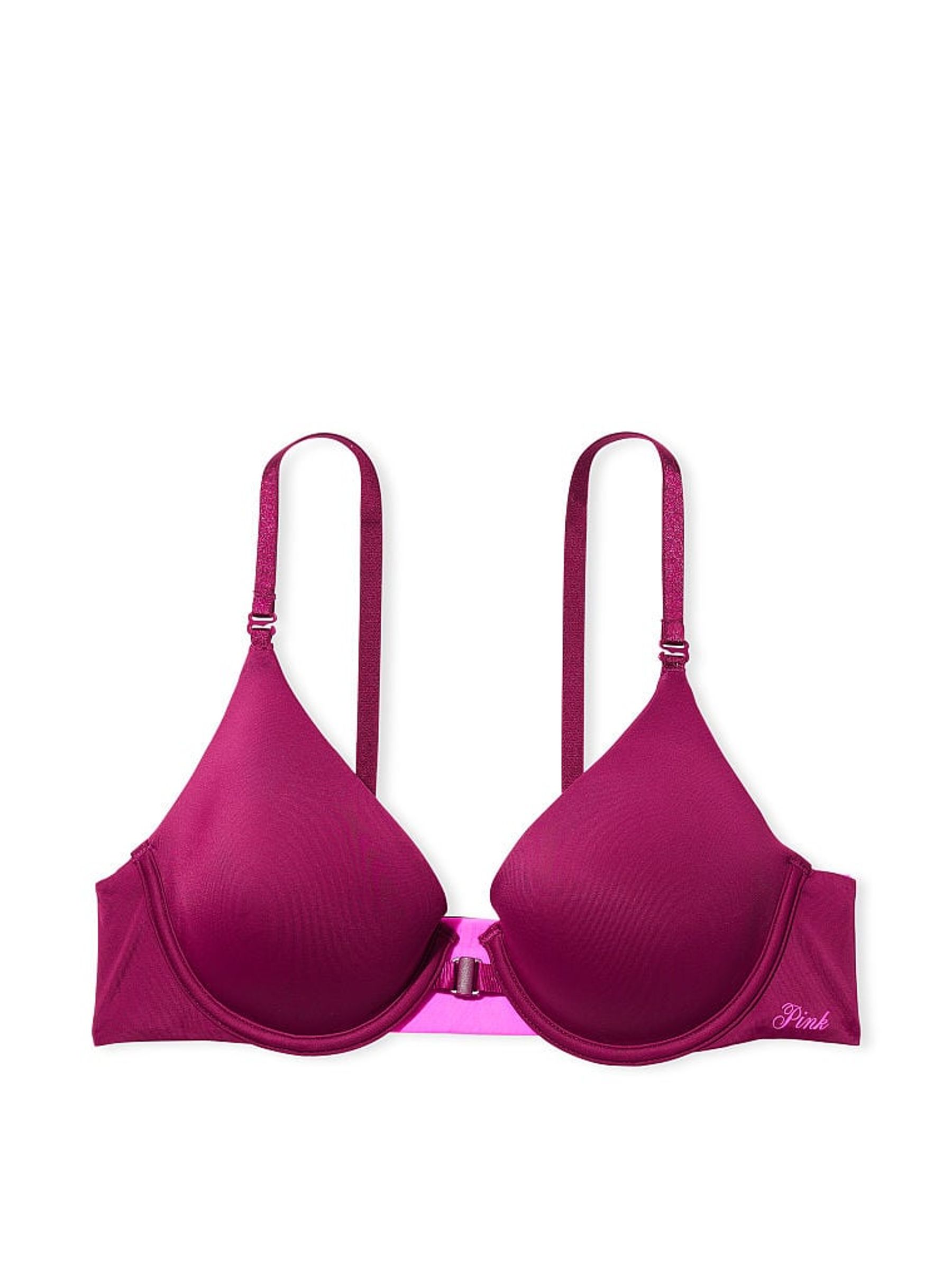 Vivid Magenta Pink Lightly Lined Flip It Demi Bra - Image 4 of 4