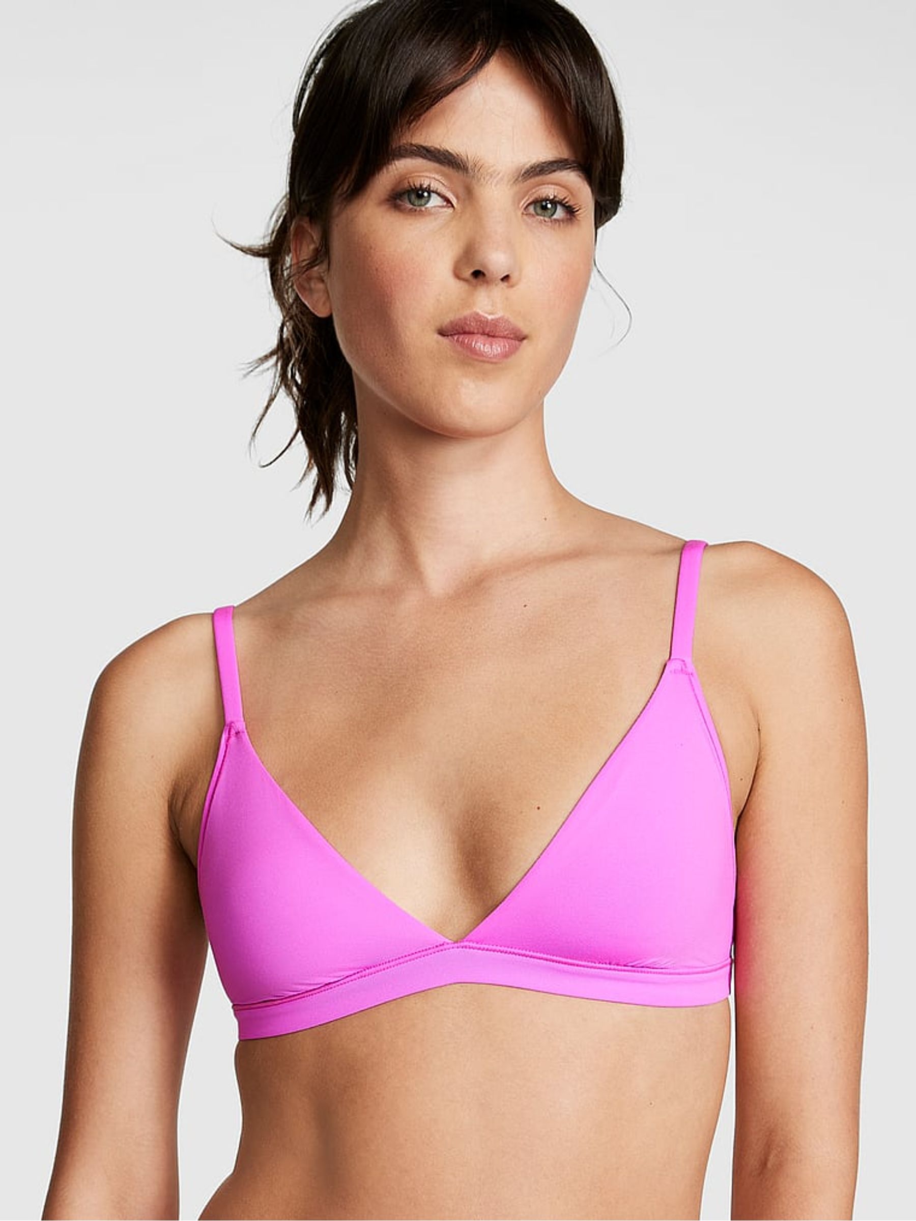 Pink Berry Triangle Soft Stretch Bralette - Image 1 of 3