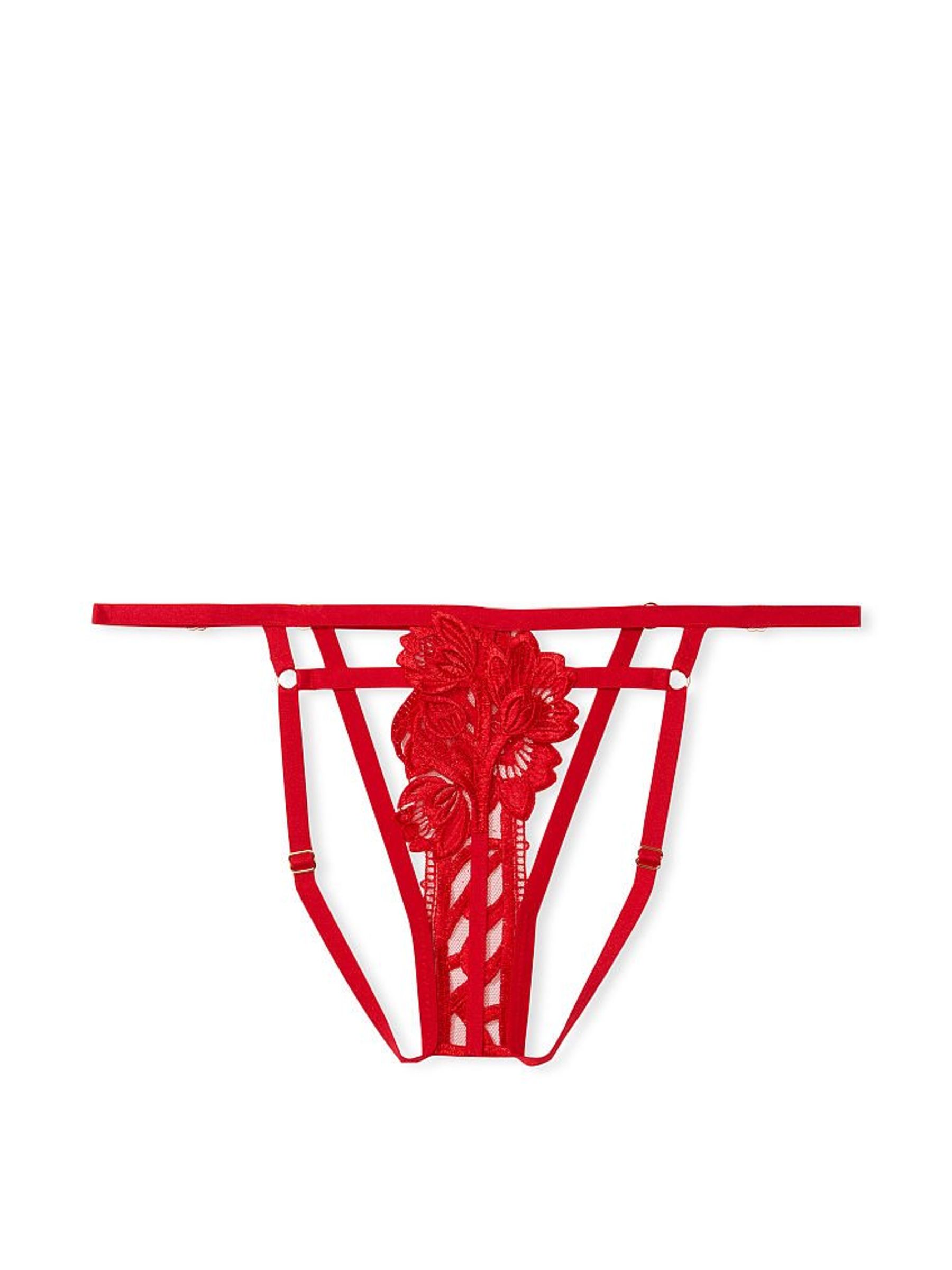Lipstick Red Strappy Bikini Knickers - Image 4 of 4