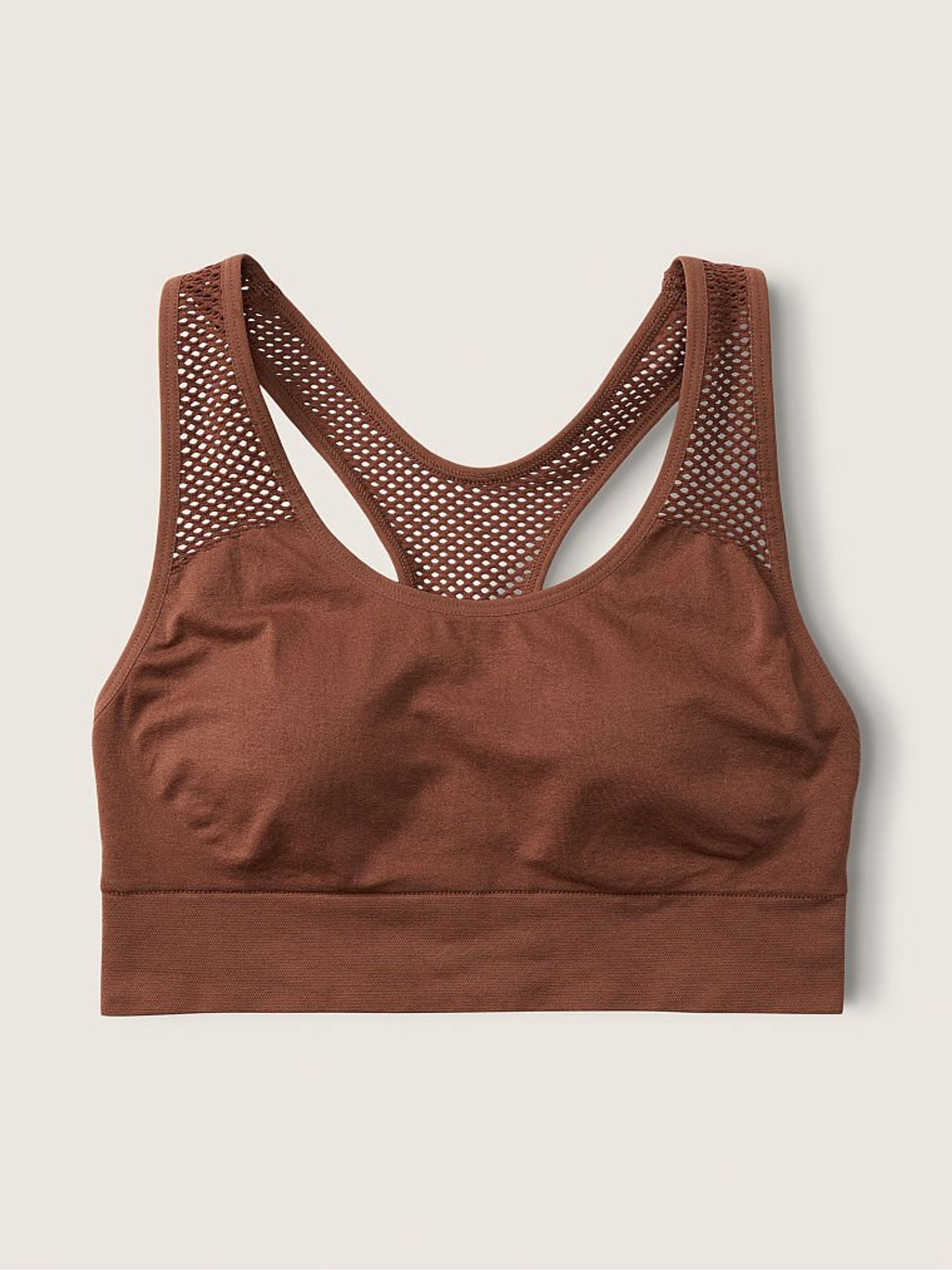 Soft Cappucino Brown Unlined Lace Triangle Bralette - Image 3 of 4