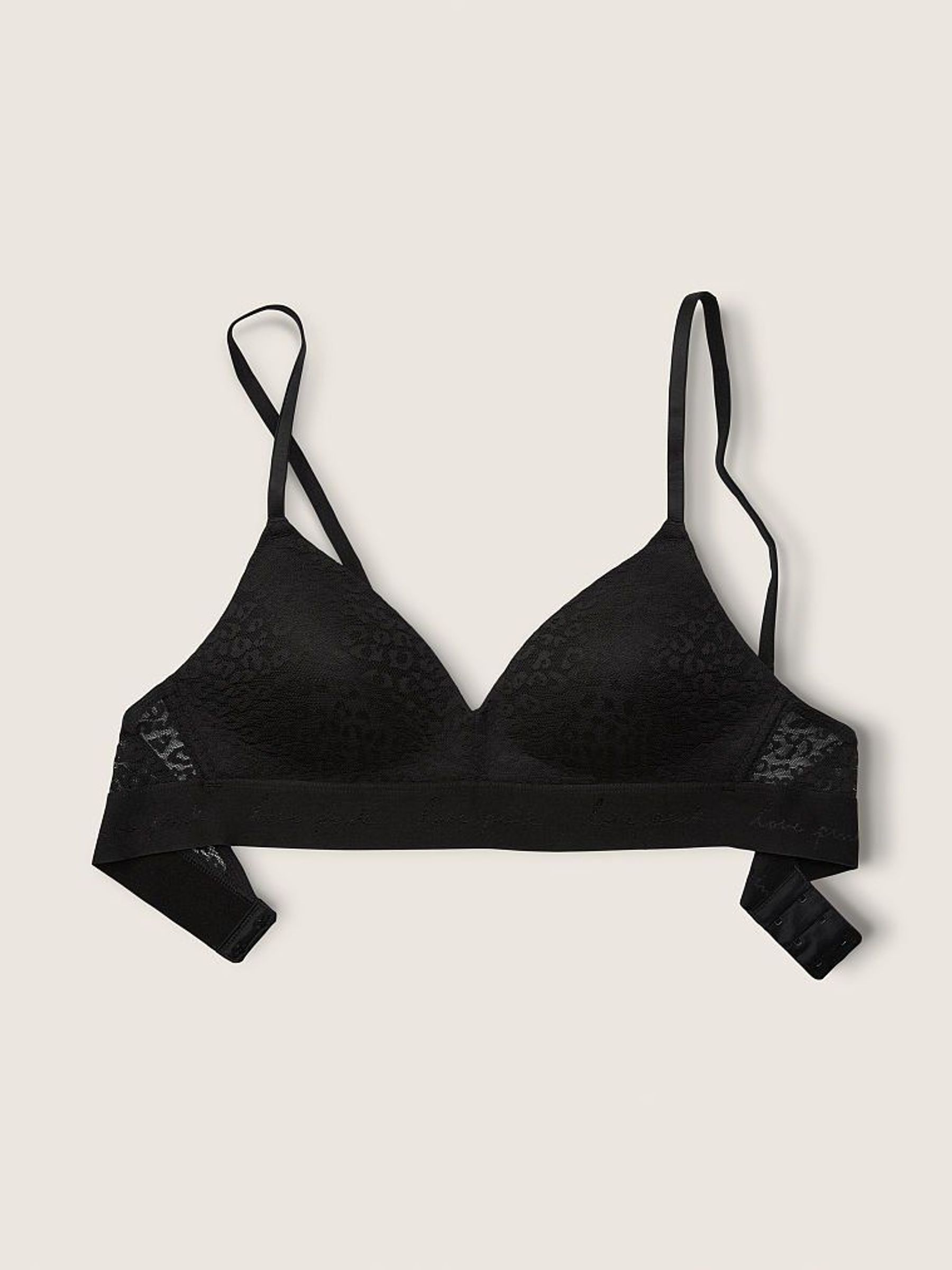 Pure Black Lace T-Shirt Bra - Image 3 of 3