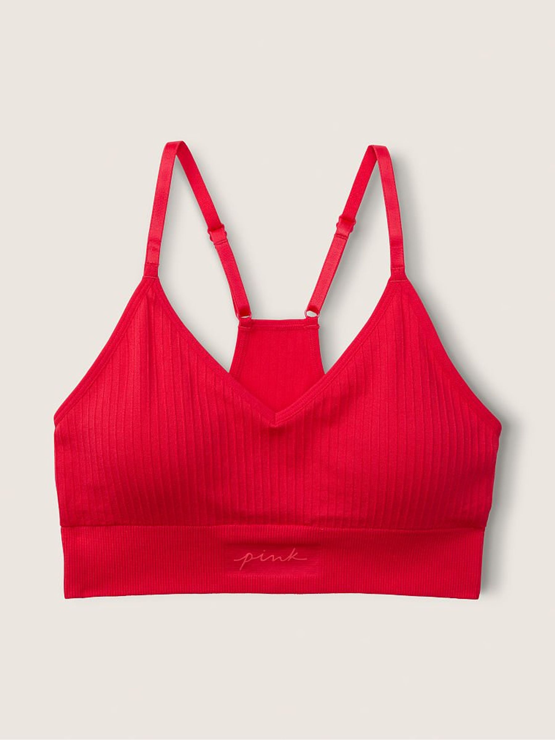 Red Pepper Seamless Lightly Lined Low Impact Sports Bra - Image 1 of 2