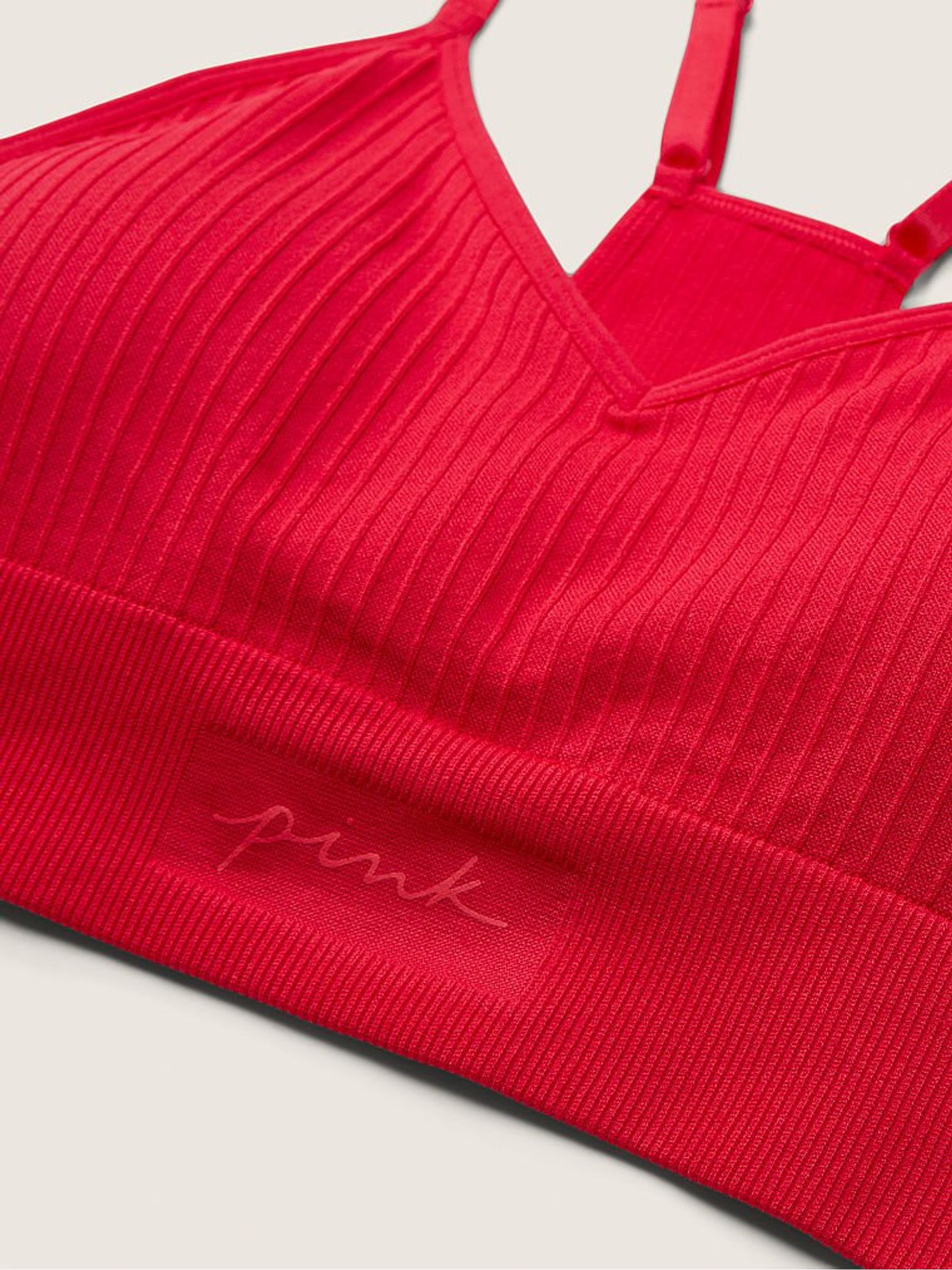 Red Pepper Seamless Lightly Lined Low Impact Sports Bra - Image 2 of 2