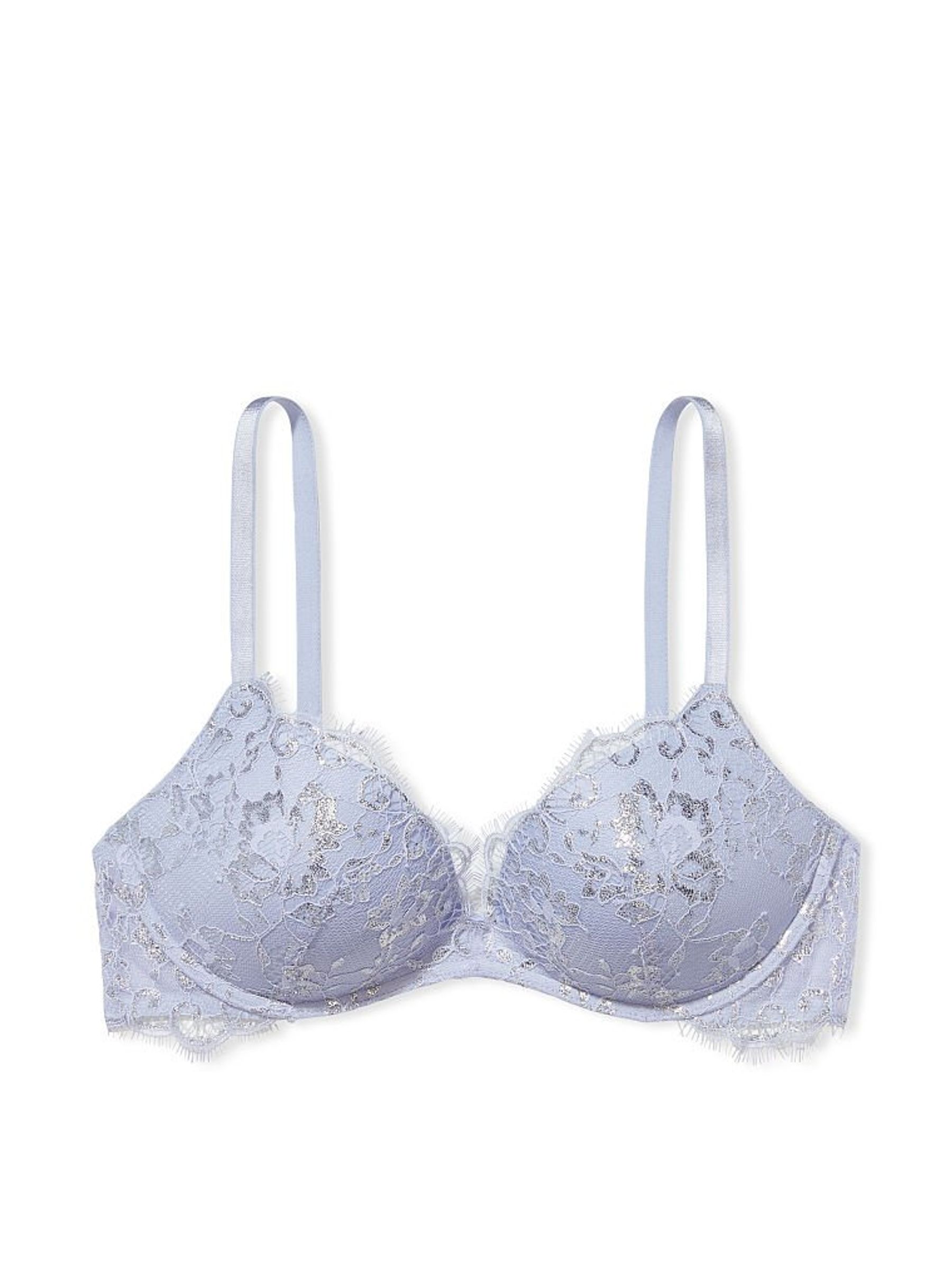 Icy Lavender Purple Lace Lightly Lined Non Wired Bra - Image 3 of 3 Icy Lavender Purple Lace Lightly Lined Non Wired Bra - Image 3 of 3