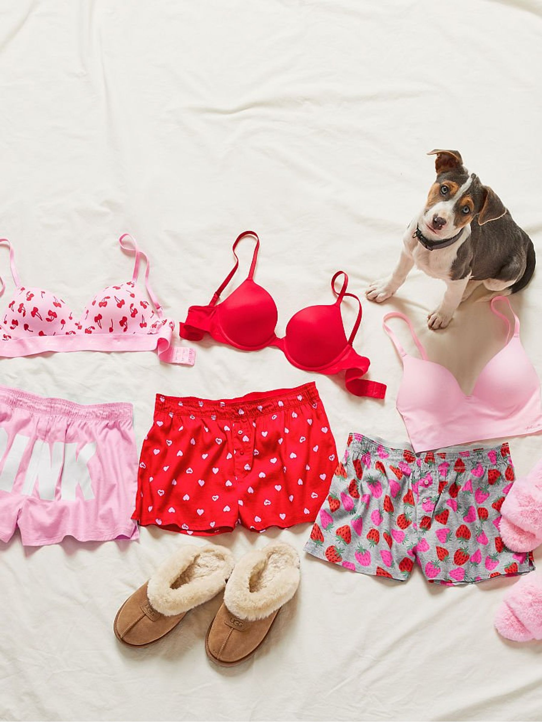 Strawberry Red Flannel Pyjama Short - Image 5 of 5