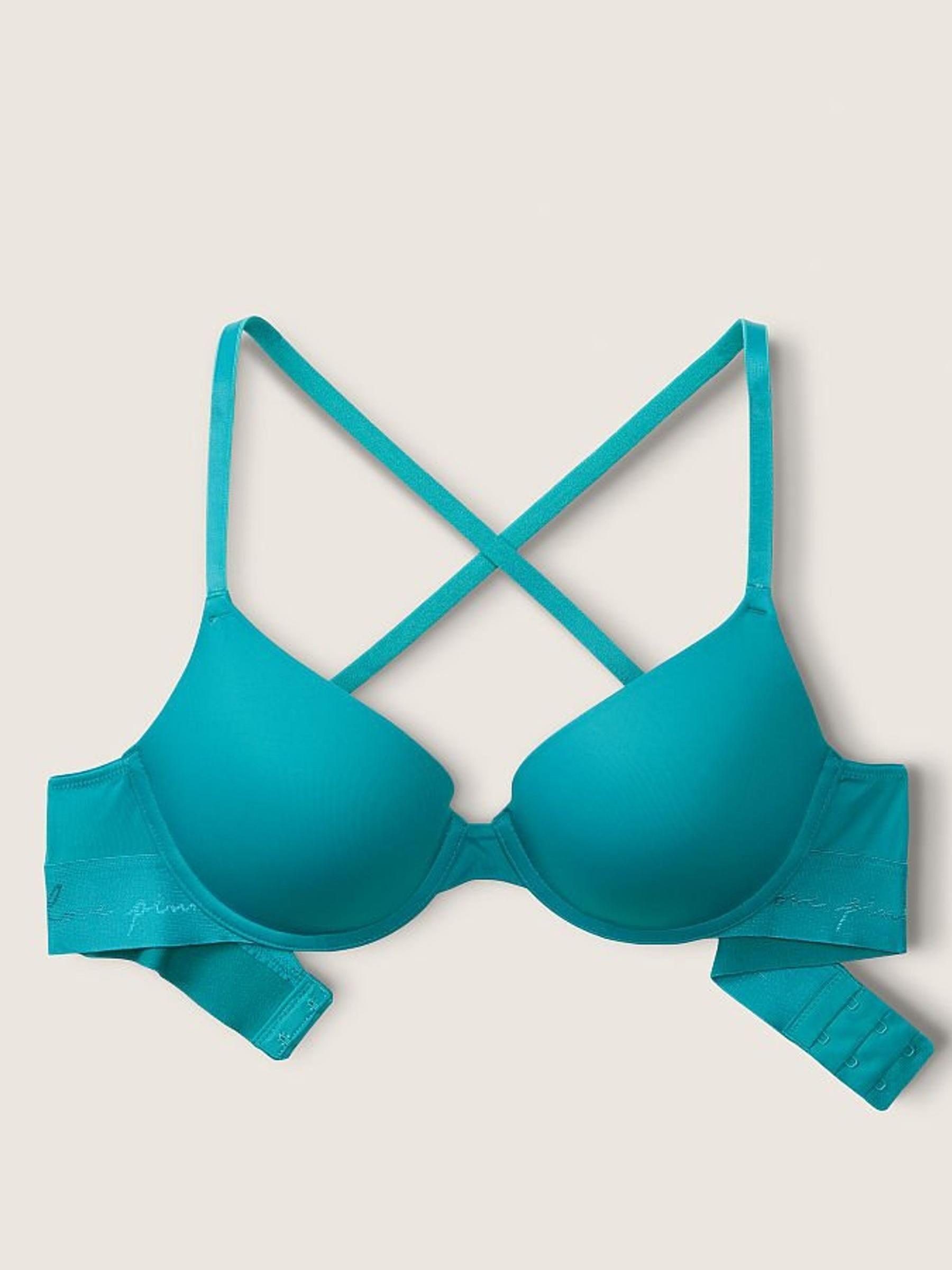 Timeless Teal Aqua Smooth Push Up T-Shirt Bra - Image 2 of 3
