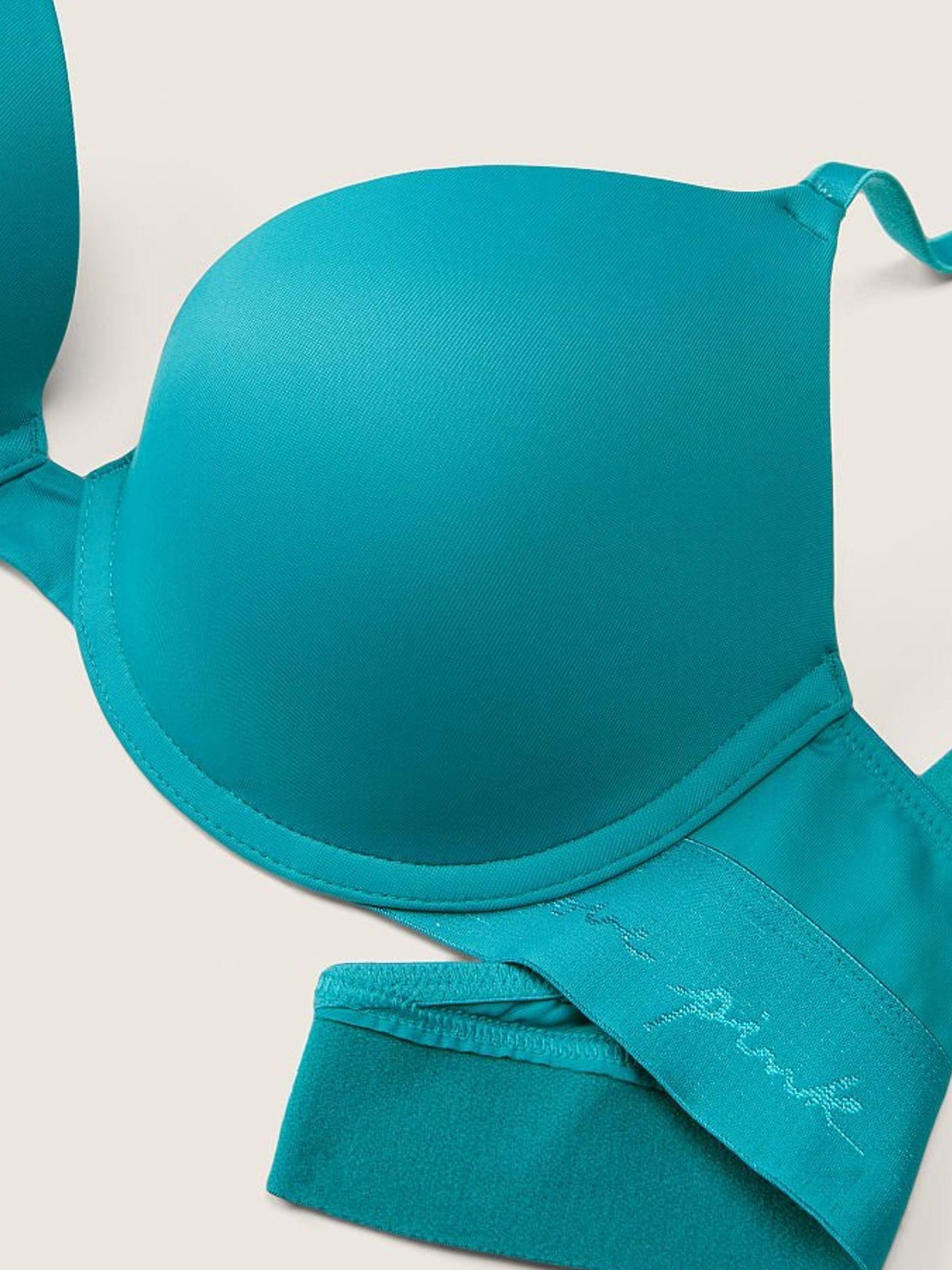 Timeless Teal Aqua Smooth Push Up T-Shirt Bra - Image 3 of 3