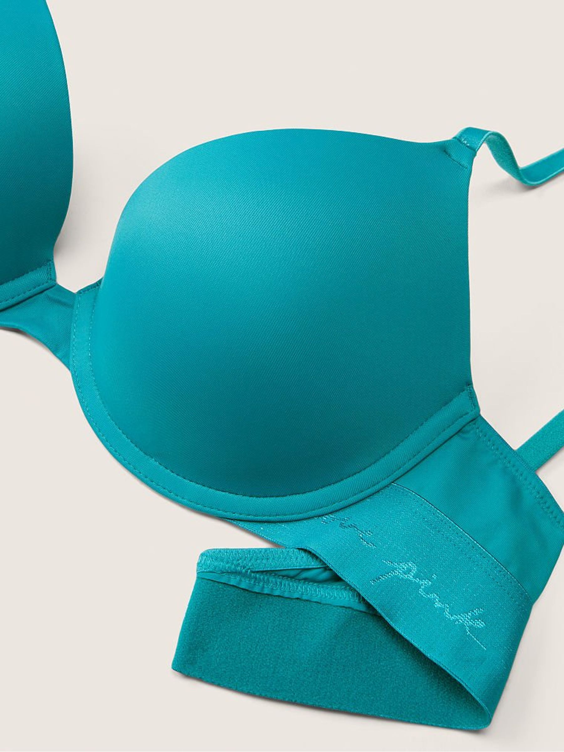 Timeless Teal Aqua Smooth Push Up T-Shirt Bra - Image 3 of 3 Timeless Teal Aqua Smooth Push Up T-Shirt Bra - Image 3 of 3