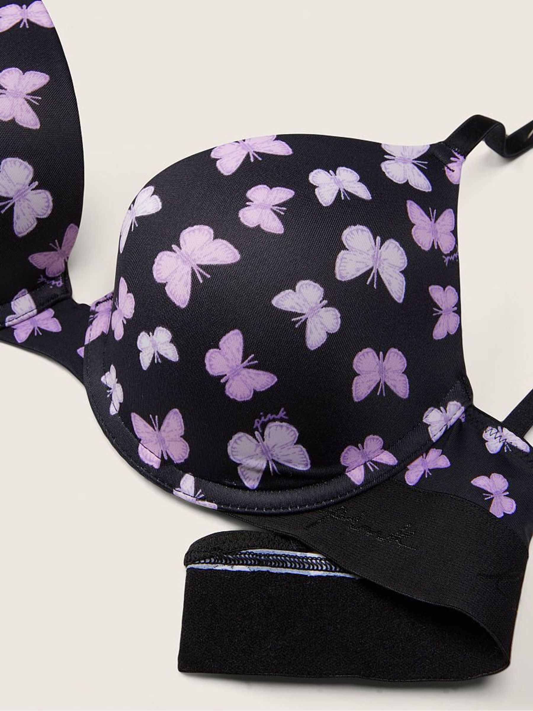 Black Smooth Push Up T-Shirt Bra - Image 3 of 3 Black Smooth Push Up T-Shirt Bra - Image 3 of 3