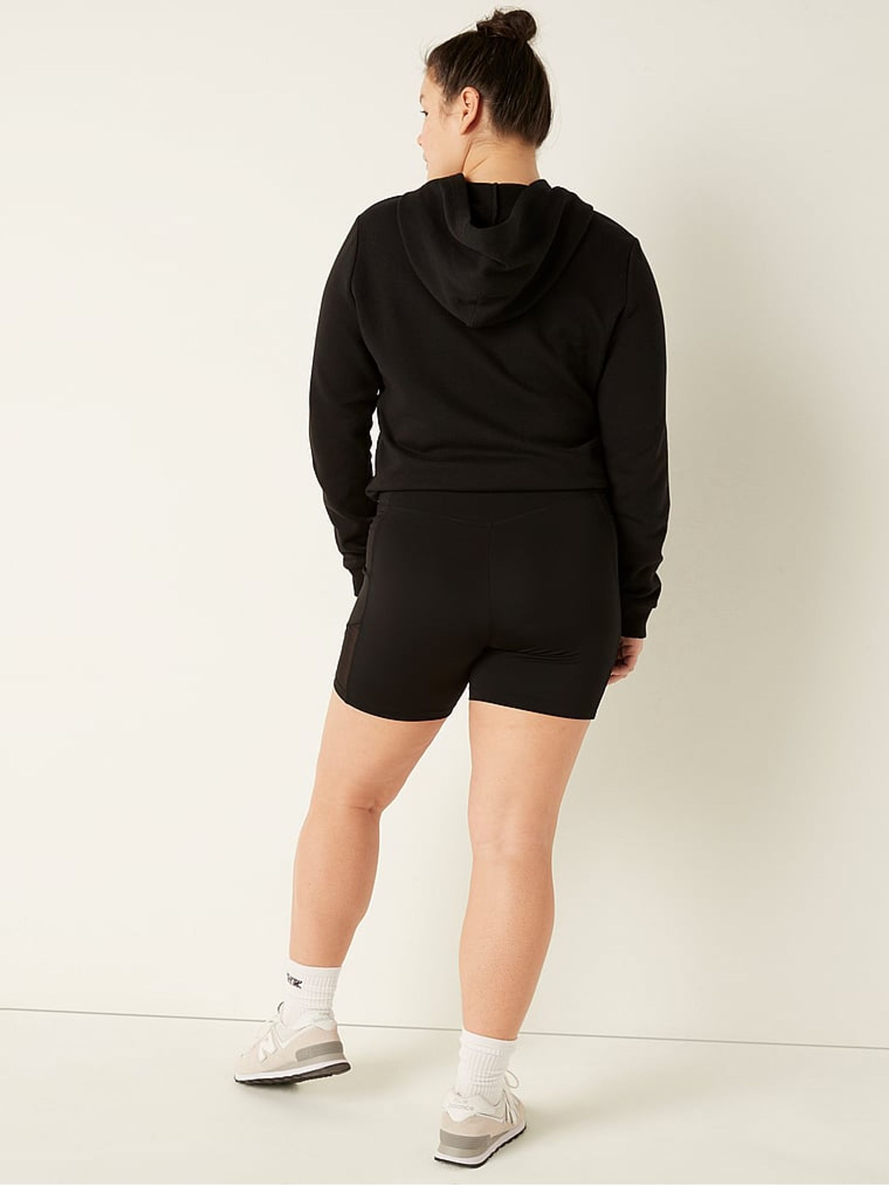 Pure Black High Waist Cycling Short - Image 2 of 4