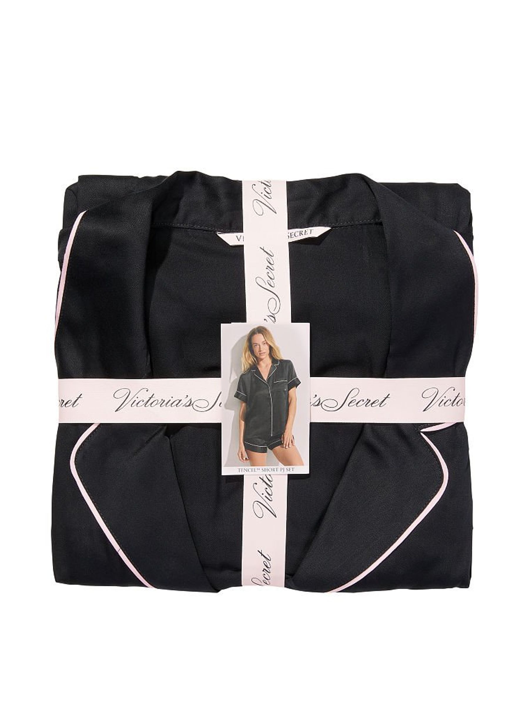 Black Collared Short Pyjamas - Image 4 of 4