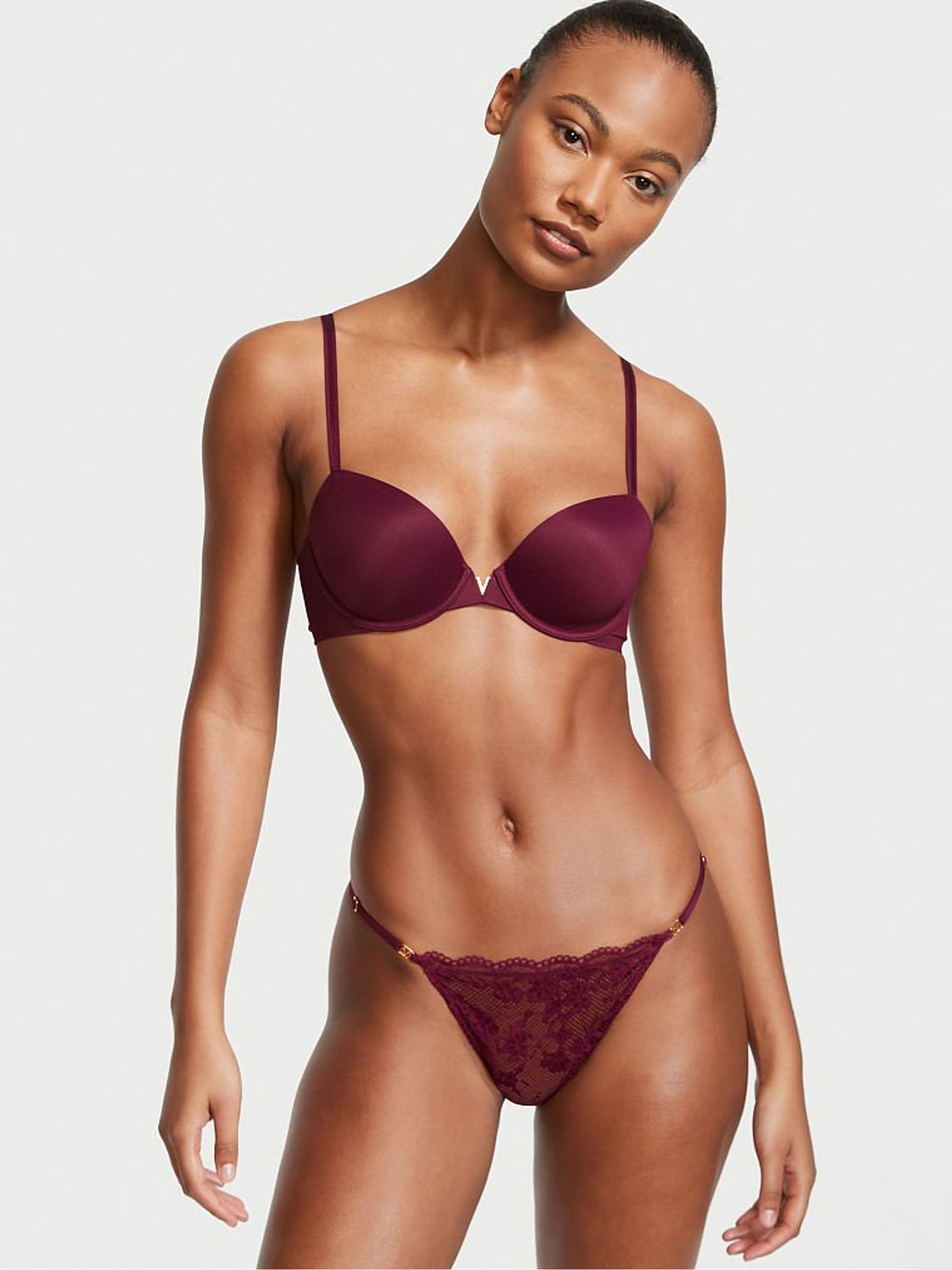 Kir Red Lace Bikini Knickers - Image 3 of 4