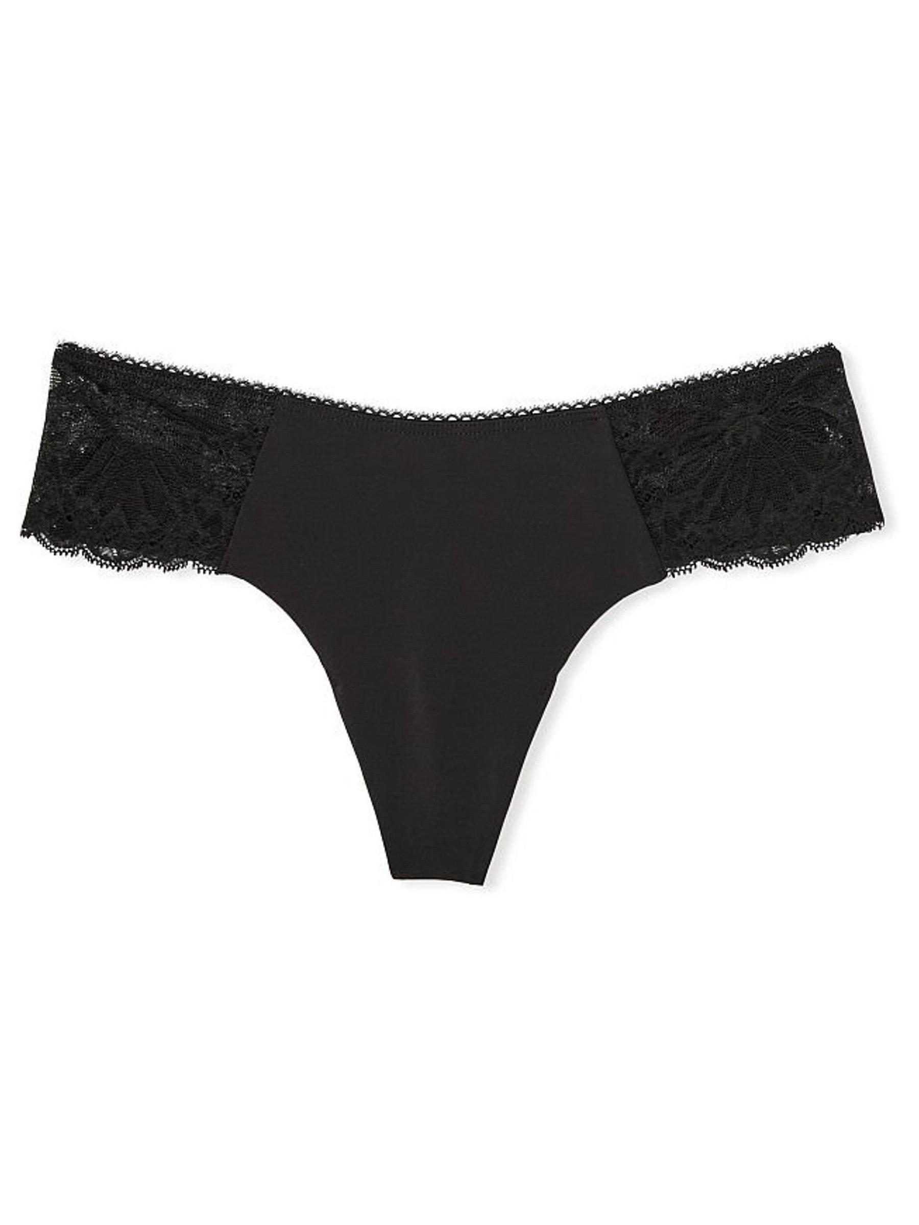 Black Lace No Show Knickers - Image 3 of 3