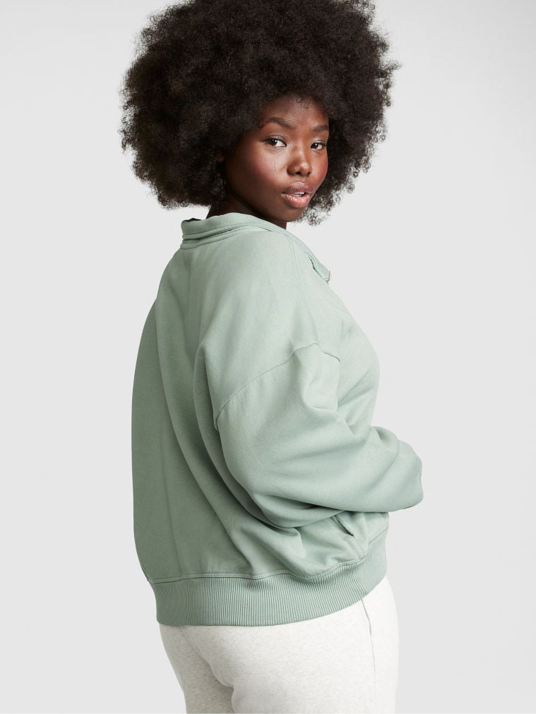 Iceberg Green Fleece Sweatshirt - Image 2 of 4