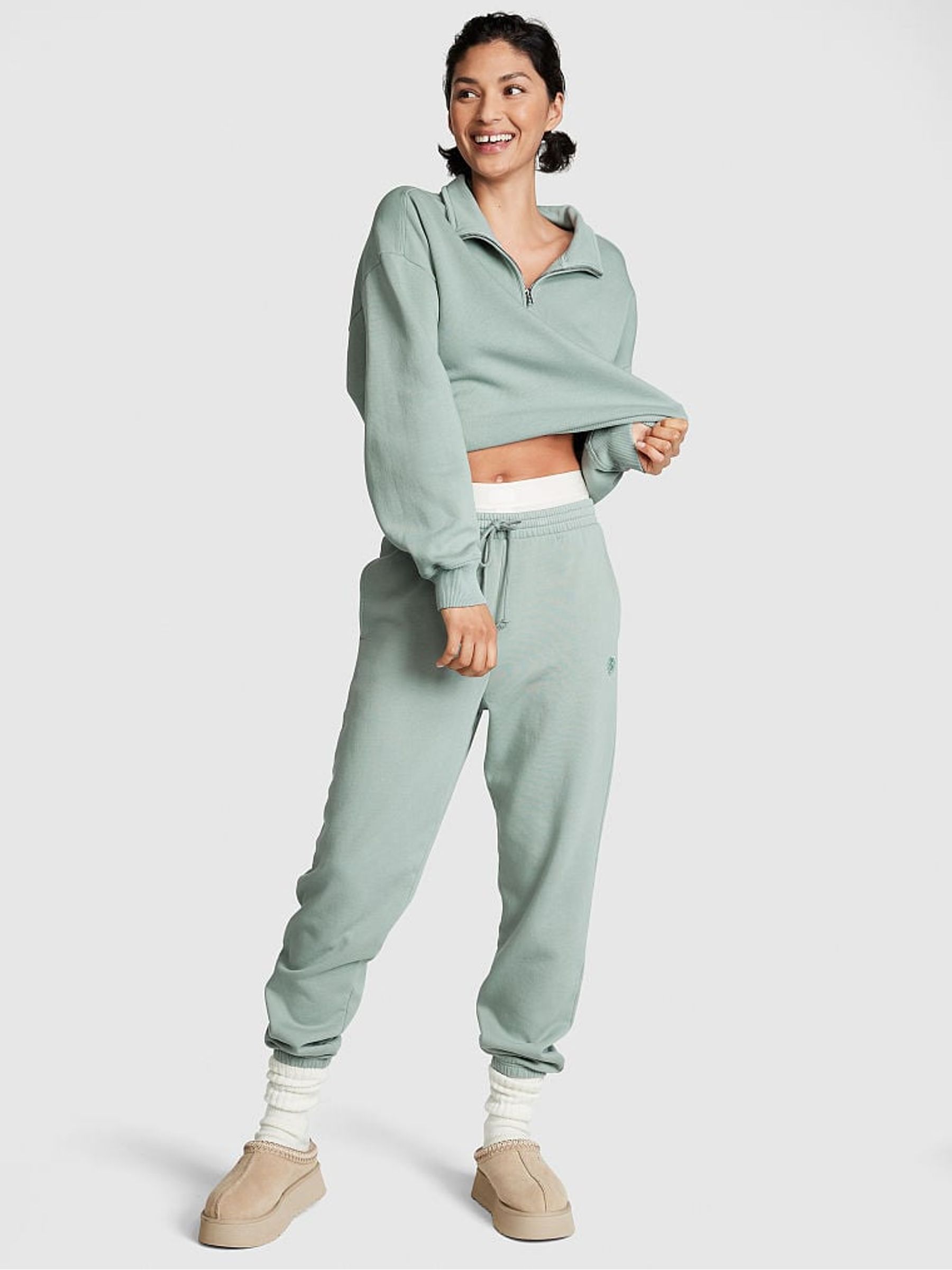 Iceberg Green Fleece Sweatshirt - Image 3 of 4