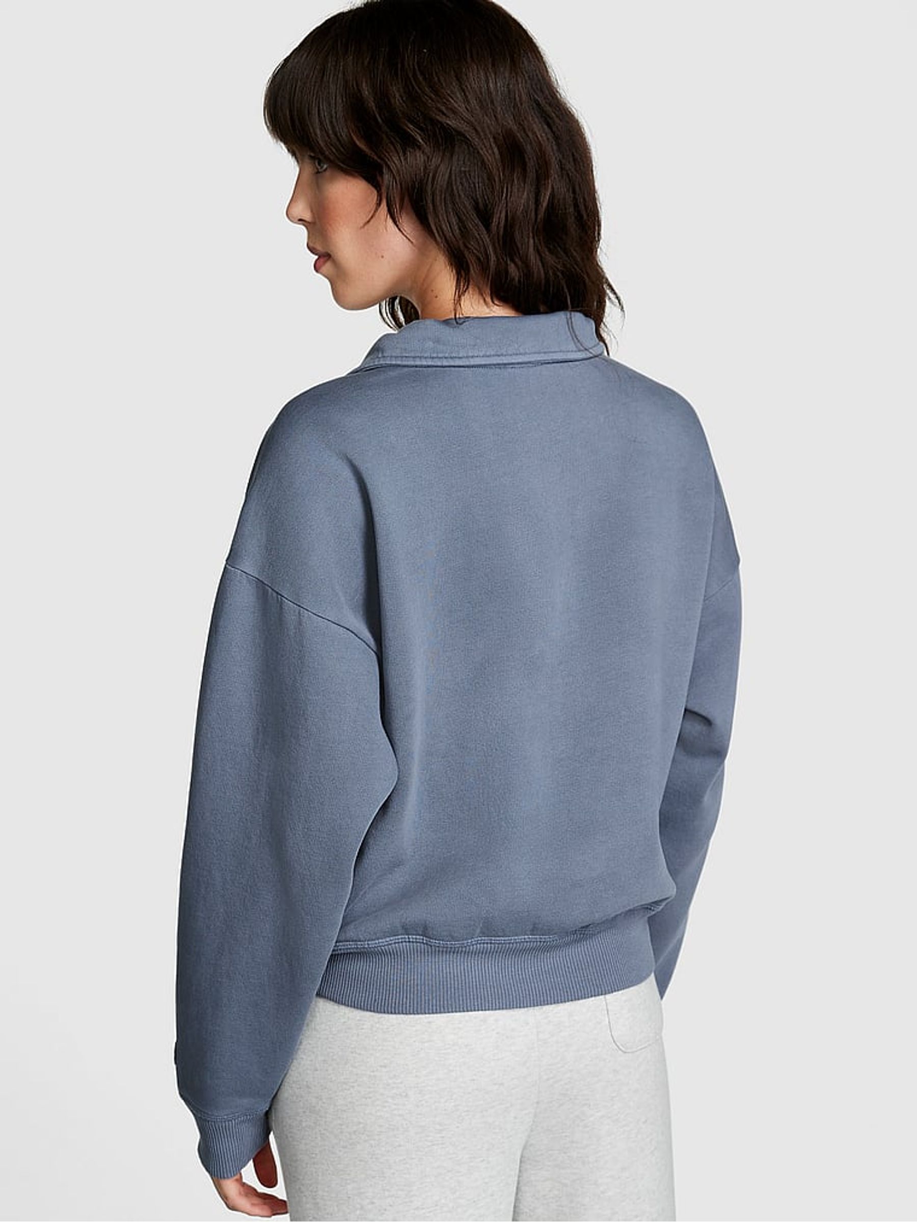 Dusty Iris Blue Fleece Sweatshirt - Image 2 of 4