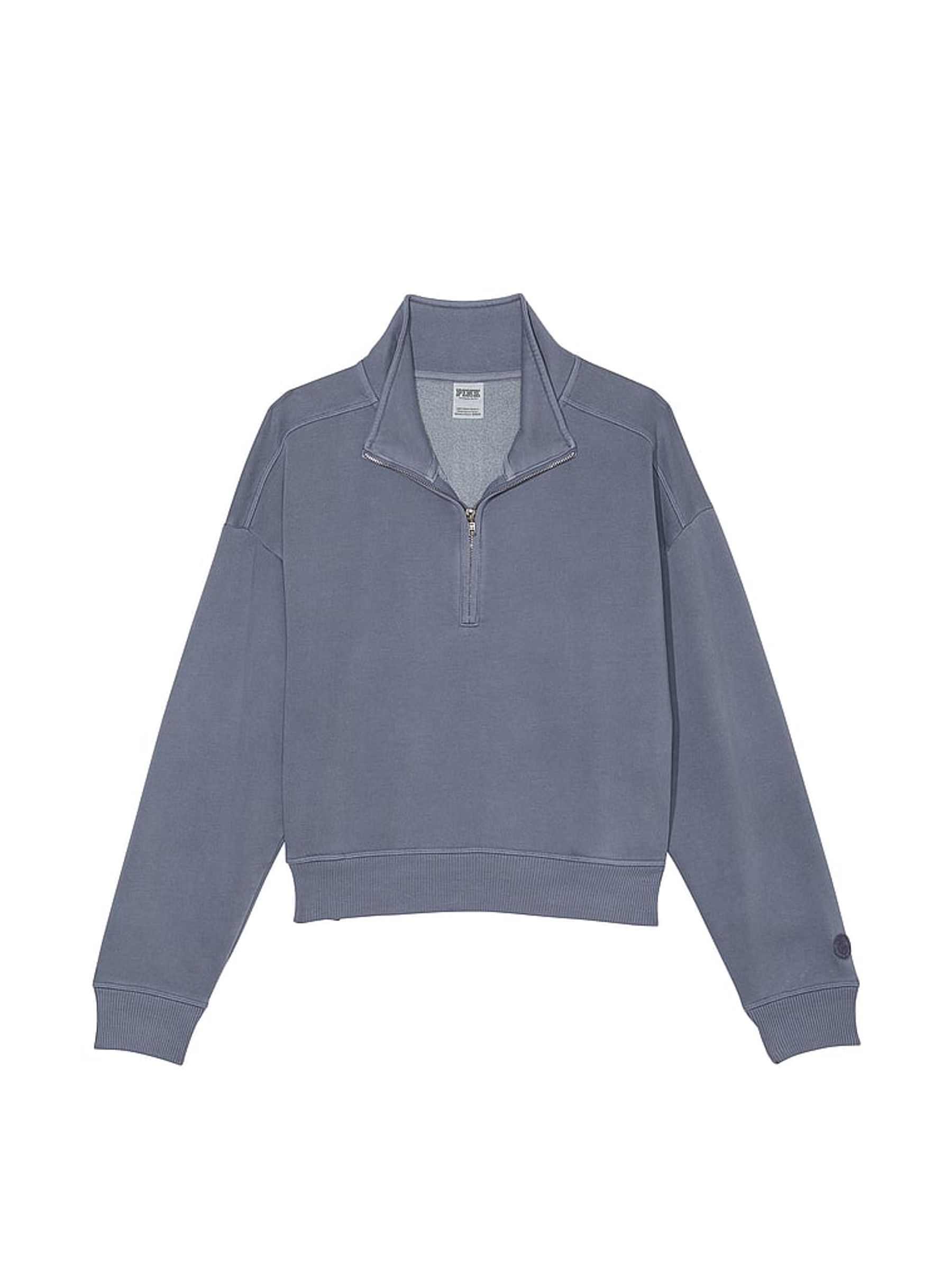 Dusty Iris Blue Fleece Sweatshirt - Image 4 of 4