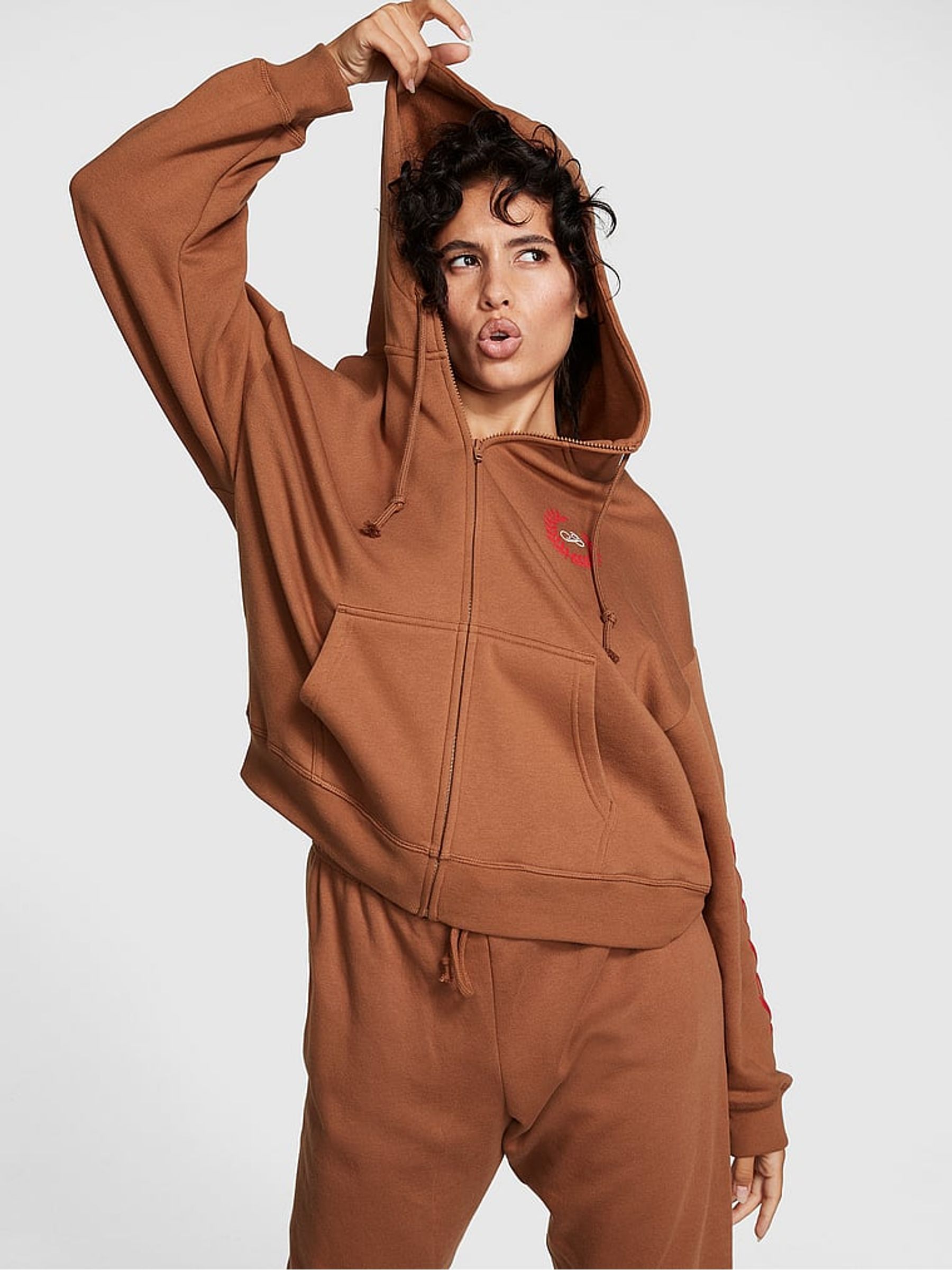 Caramel Kiss Brown Oversized Hoodie - Image 1 of 3