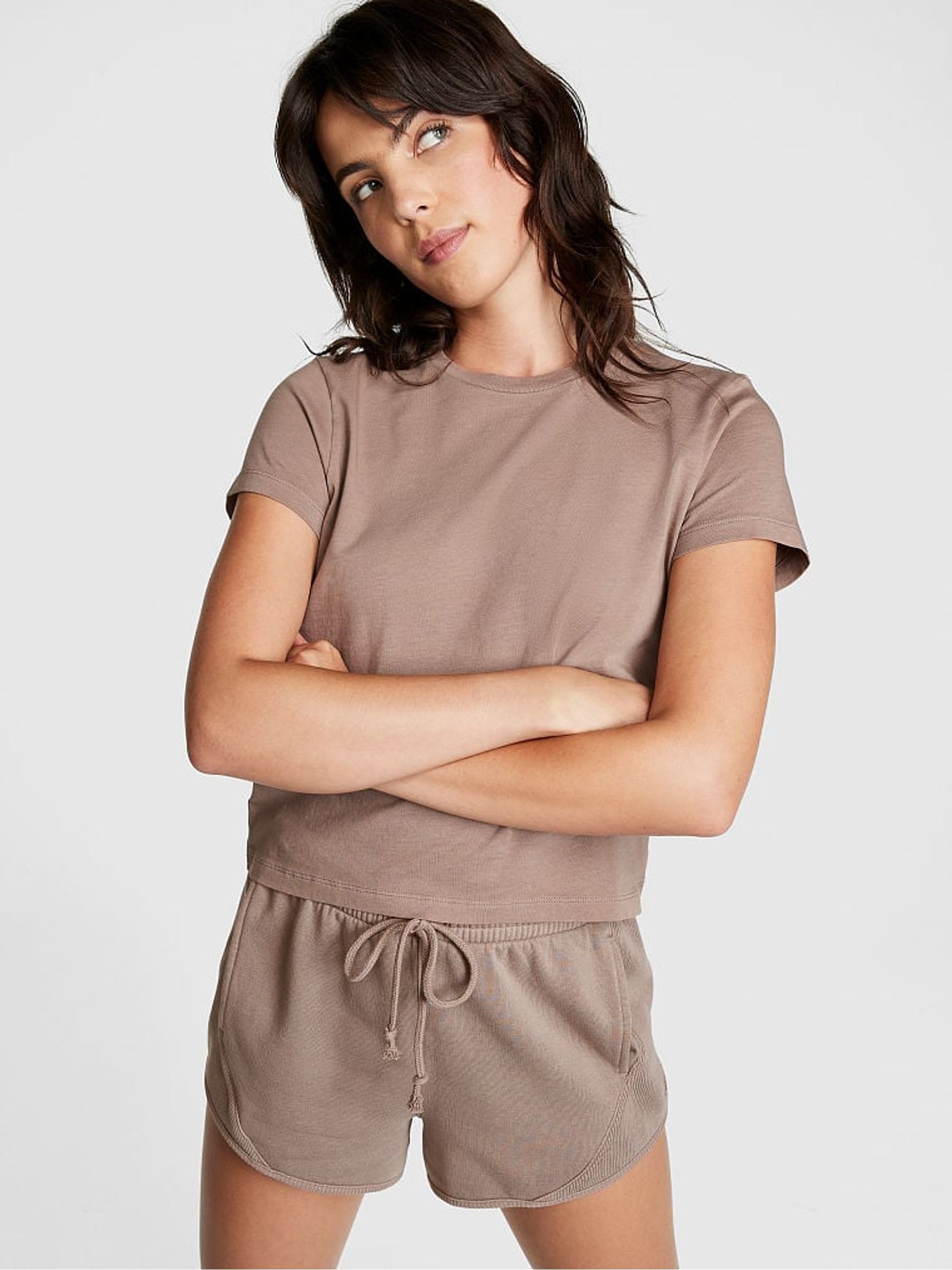 Iced Coffee Brown Short Sleeve Dreamer T-Shirt - Image 1 of 4