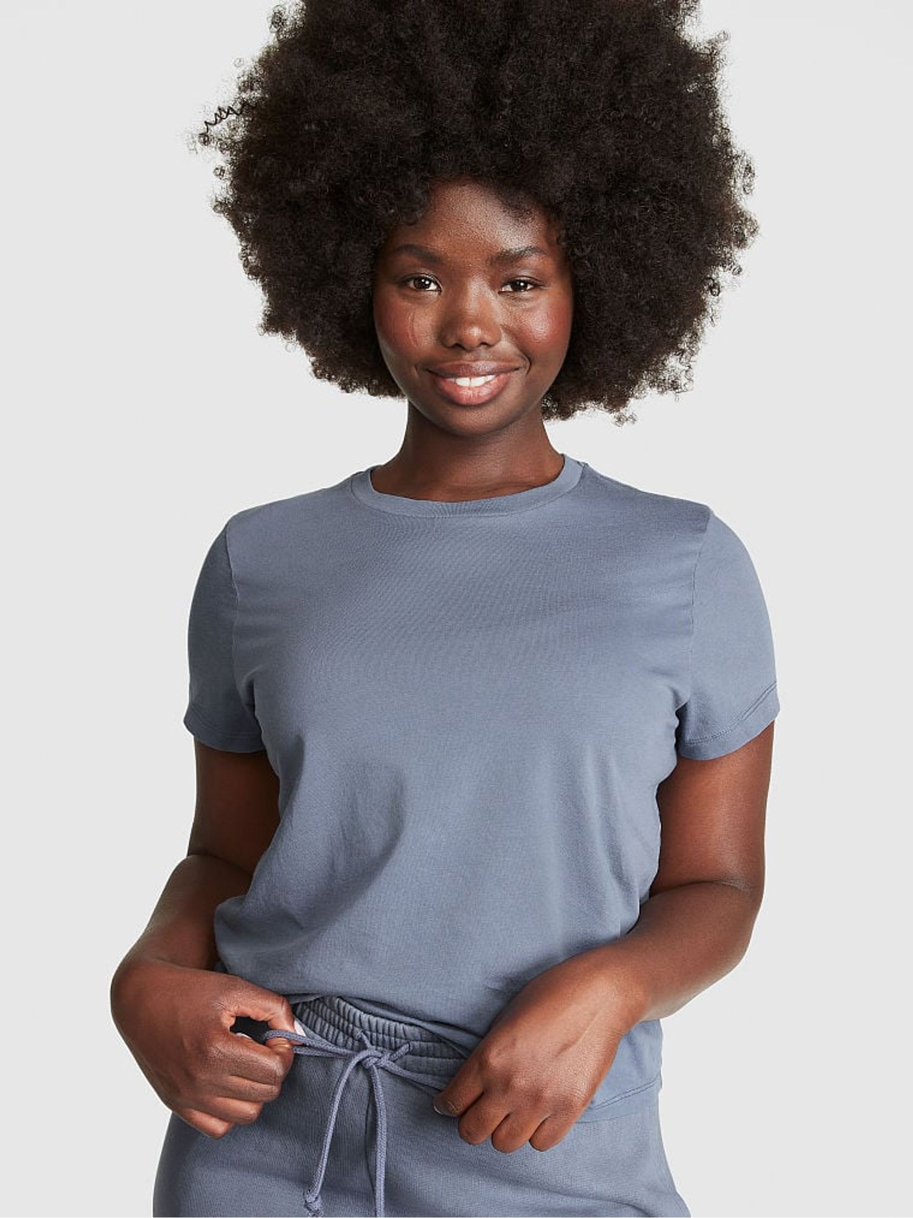 Dusty Iris Blue Short Sleeve Dreamer T-Shirt - Image 1 of 4