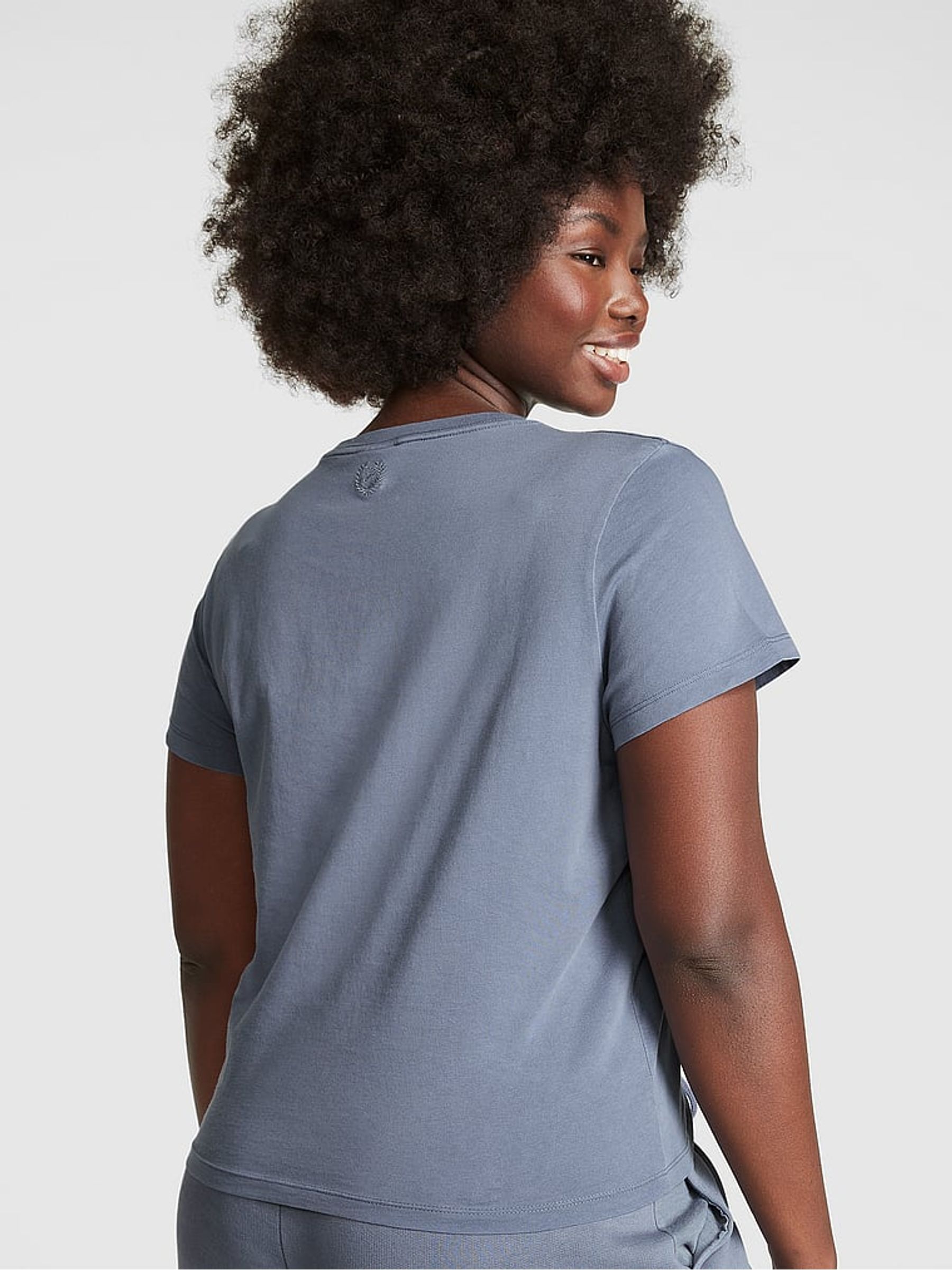 Dusty Iris Blue Short Sleeve Dreamer T-Shirt - Image 2 of 4