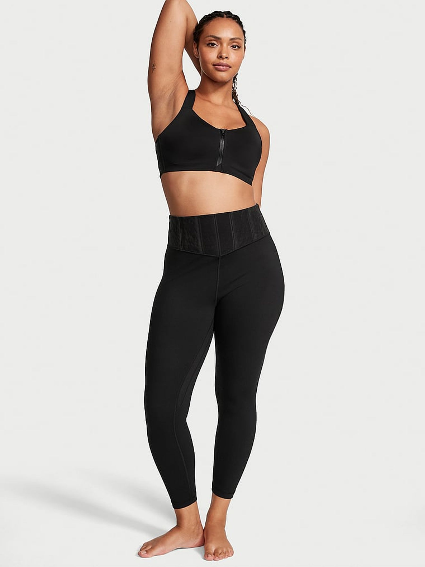 Black Cloud Smooth Front Fastening Wired High Impact Sports Bra - Image 3 of 4