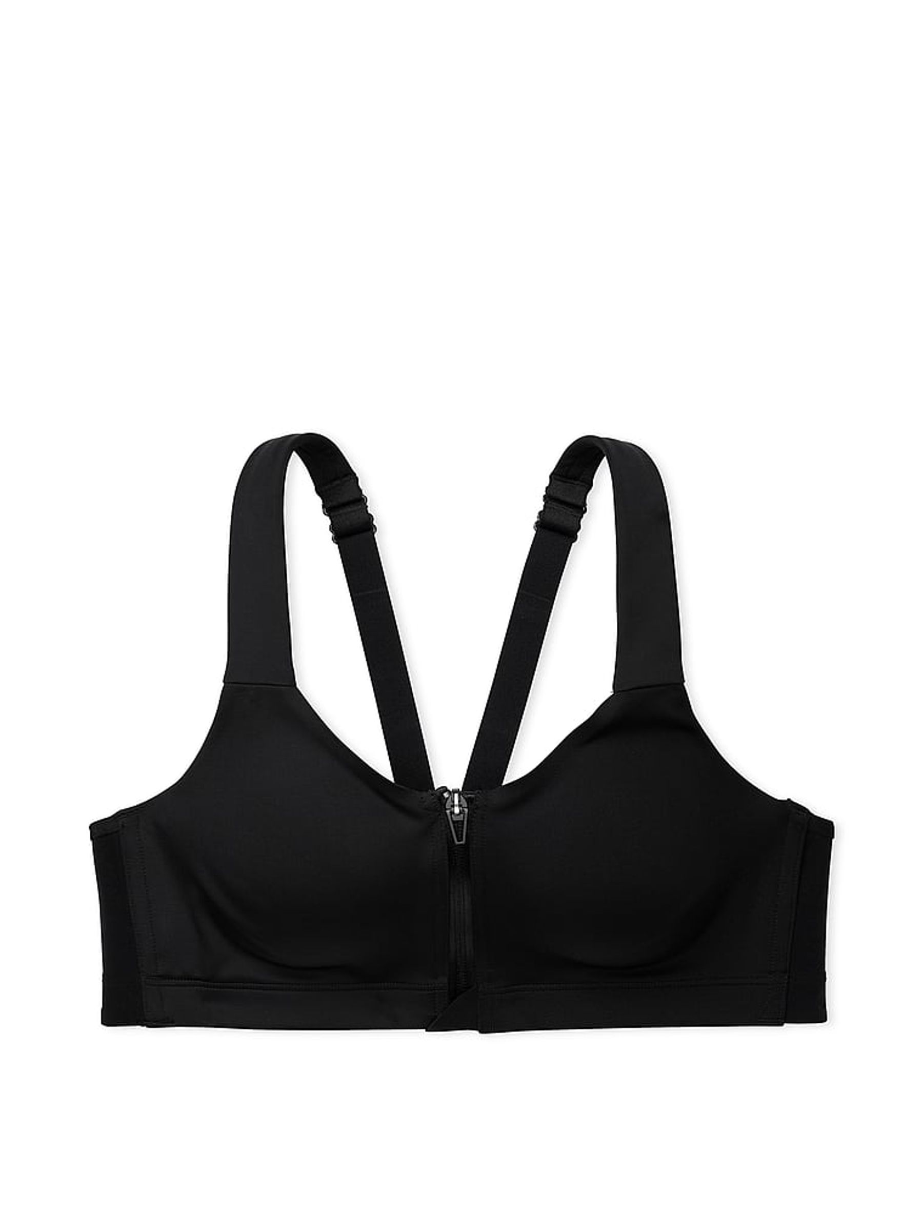 Black Cloud Smooth Front Fastening Wired High Impact Sports Bra - Image 4 of 4
