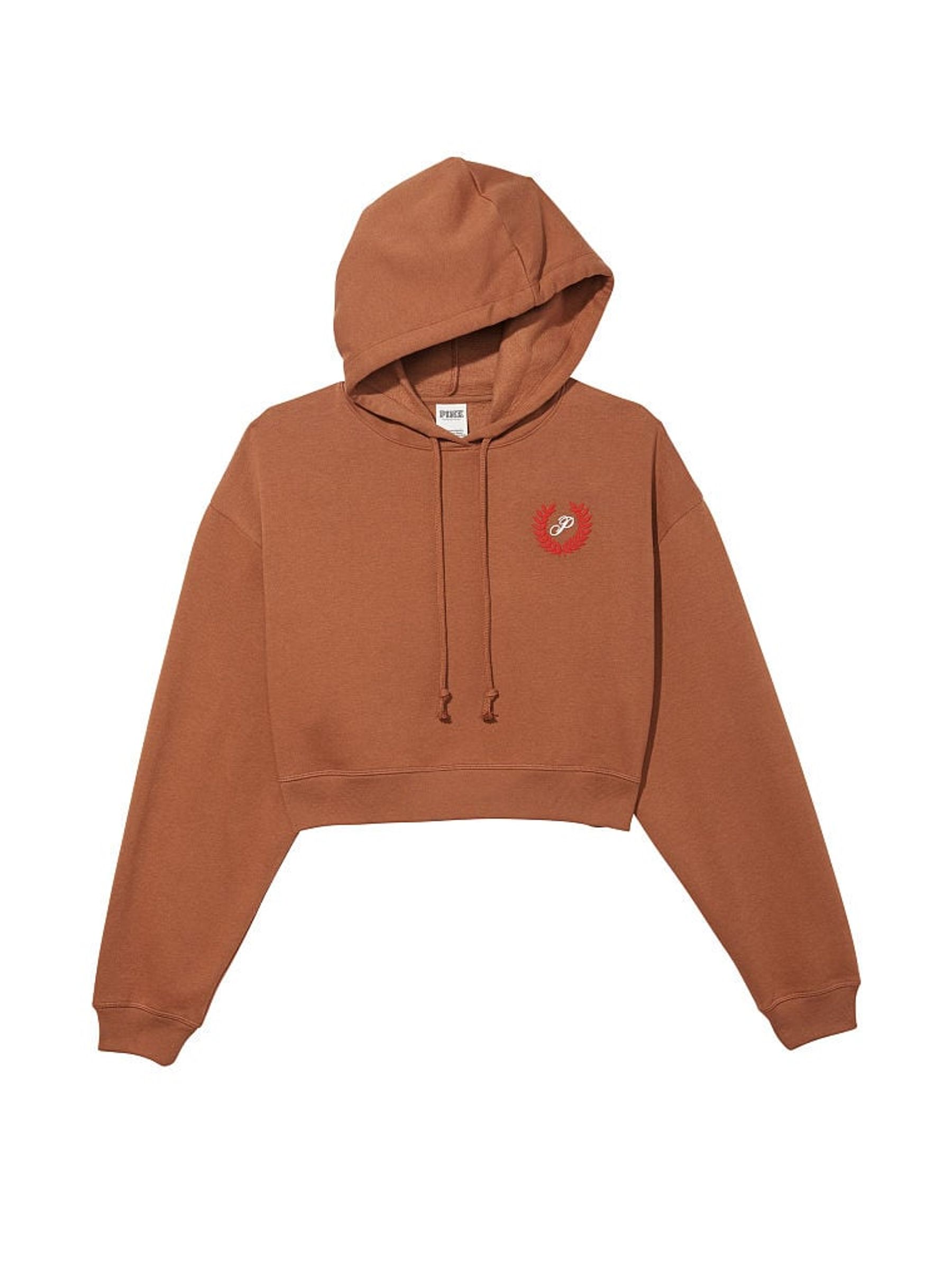Caramel Kiss Brown Cropped Hoodie - Image 4 of 4