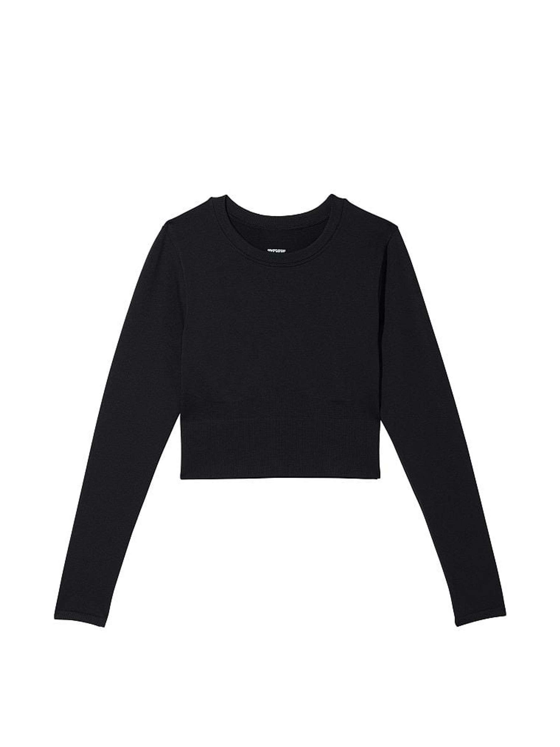 Pure Black Active Long Sleeve T-Shirt - Image 3 of 3