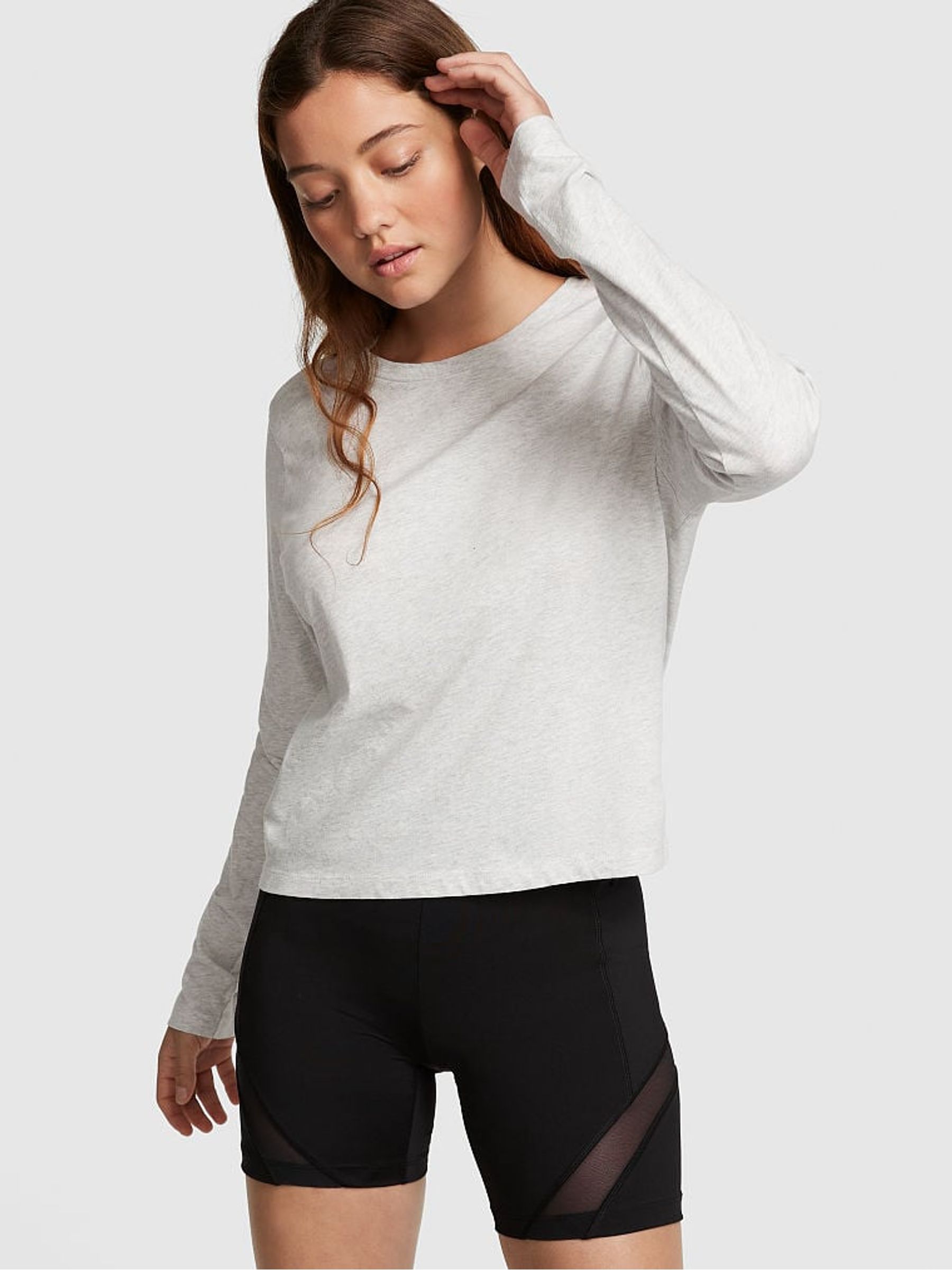 Heather Grey Long Sleeve Dreamer T-Shirt - Image 1 of 3