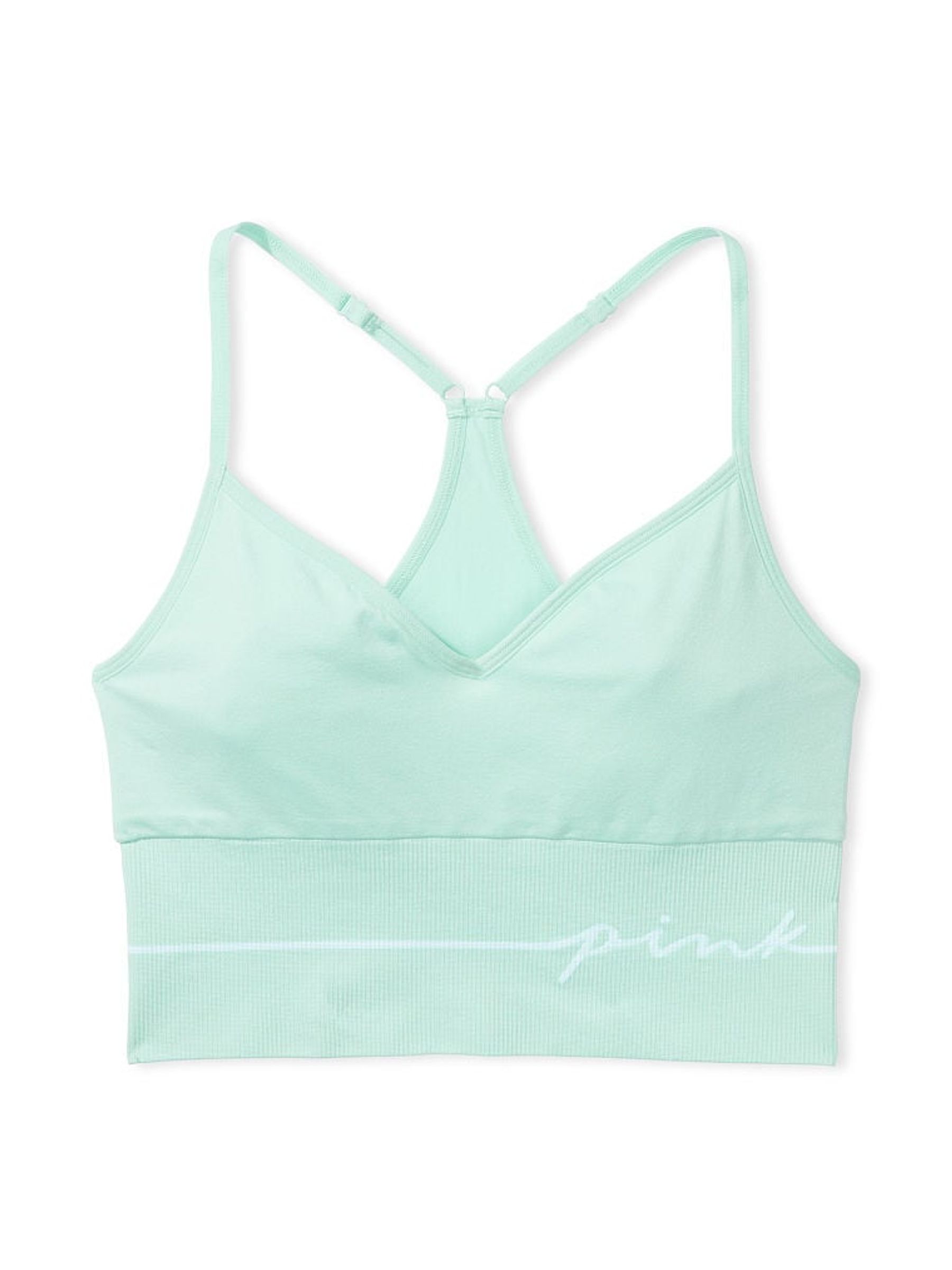 Opal Blue Cropped Sports Bra - Image 4 of 4